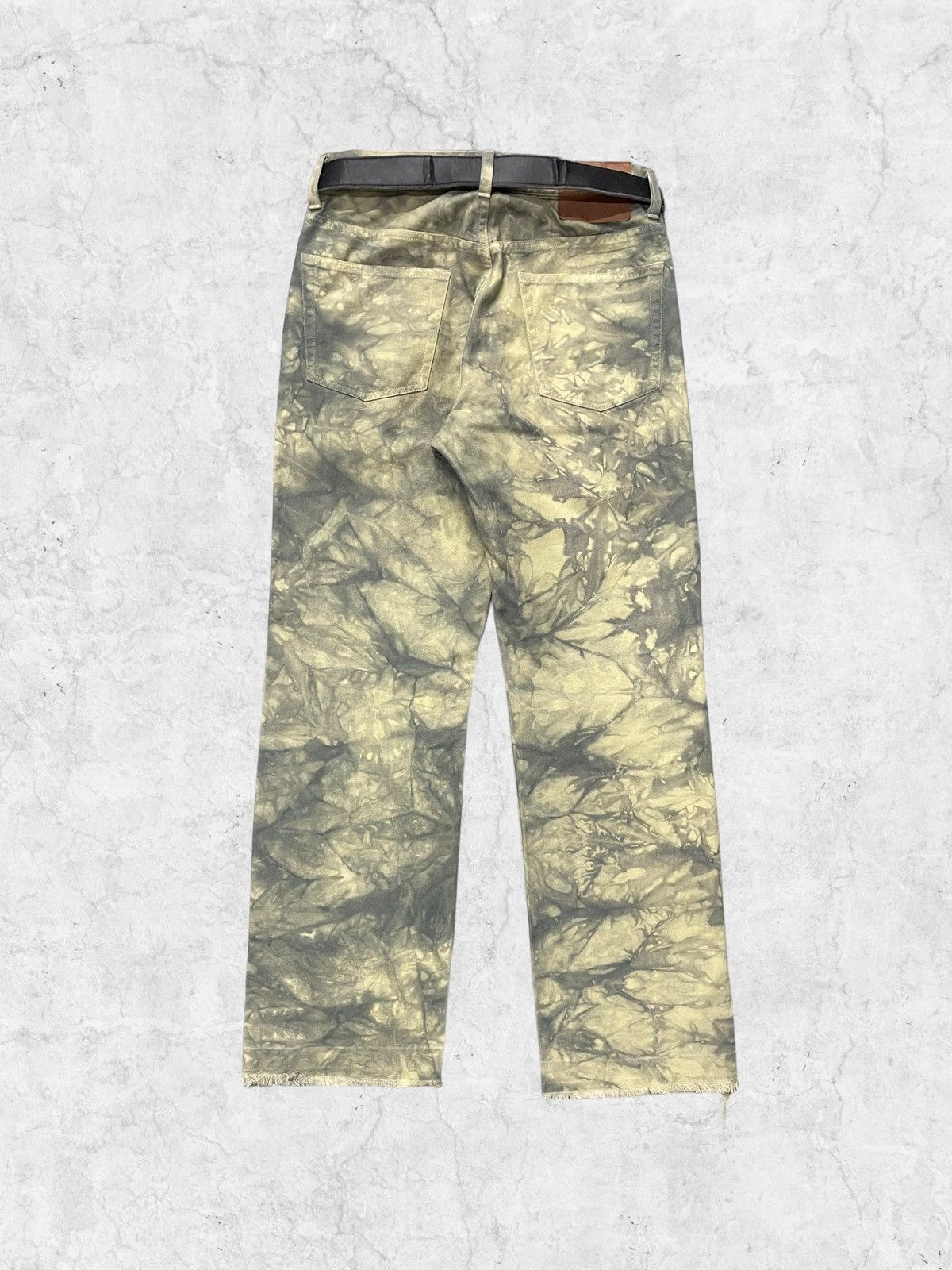 Japanese Brand × Vintage Vintage Japanese Brand Cloud Wash loose Fit Jeans With Belt Size US 28 / EU 44 - 3 Thumbnail