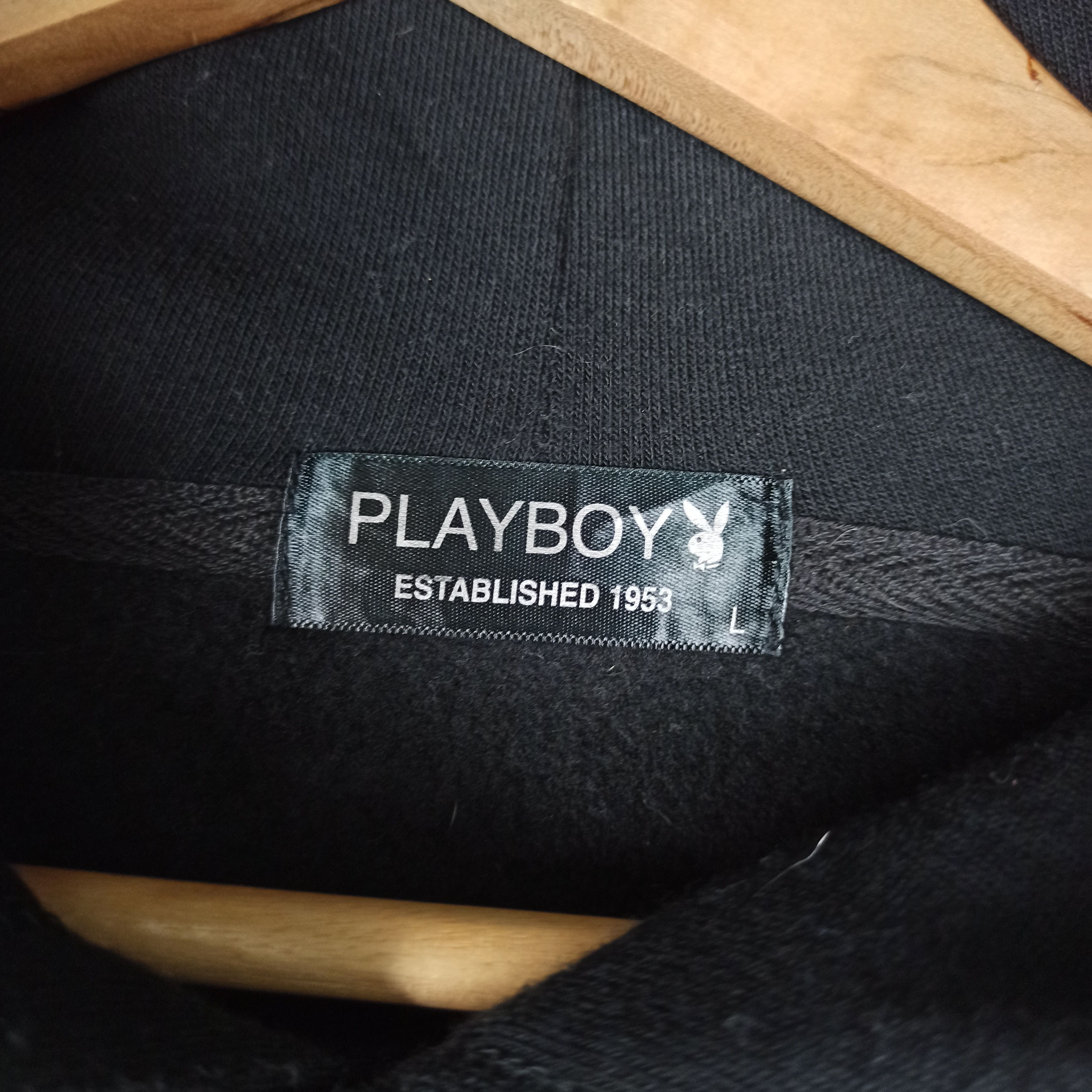 Playboy Rare Playboy Spell Out Big Logo Hoodie Streetwear Size US L / EU 52-54 / 3 - 8 Thumbnail