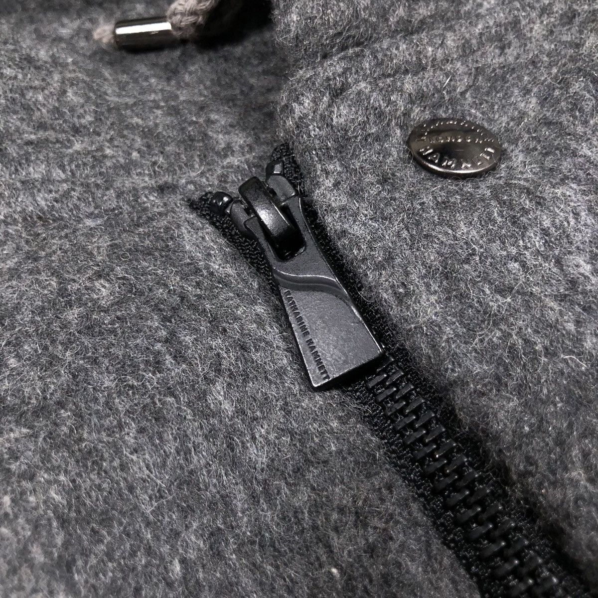 Katharine Hamnett London Katharine Hamnett London Cut & Sewn Wool Hooded Jacket Size US M / EU 48-50 / 2 - 6 Thumbnail