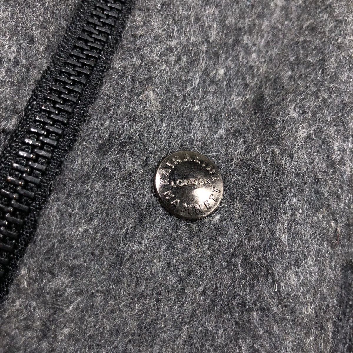 Katharine Hamnett London Katharine Hamnett London Cut & Sewn Wool Hooded Jacket Size US M / EU 48-50 / 2 - 8 Thumbnail