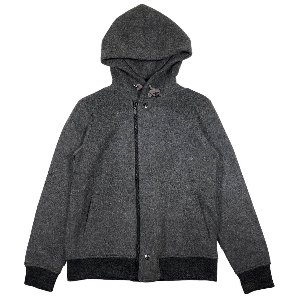 Katharine Hamnett London Katharine Hamnett London Cut & Sewn Wool Hooded Jacket Size US M / EU 48-50 / 2 - 1 Thumbnail