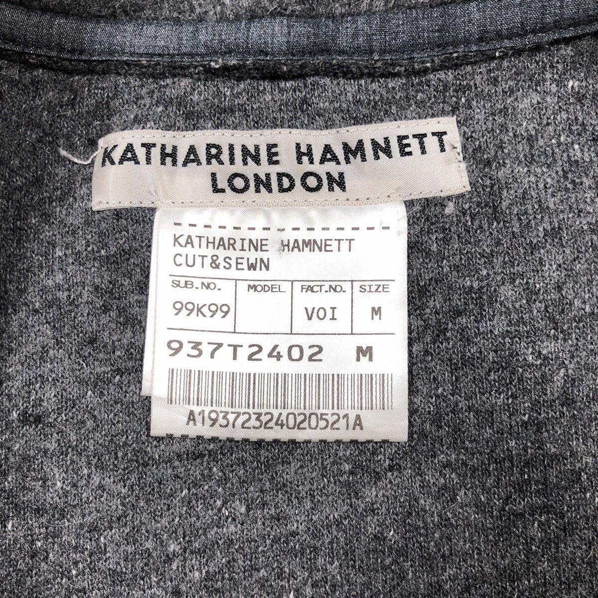 Katharine Hamnett London Katharine Hamnett London Cut & Sewn Wool Hooded Jacket Size US M / EU 48-50 / 2 - 11 Thumbnail