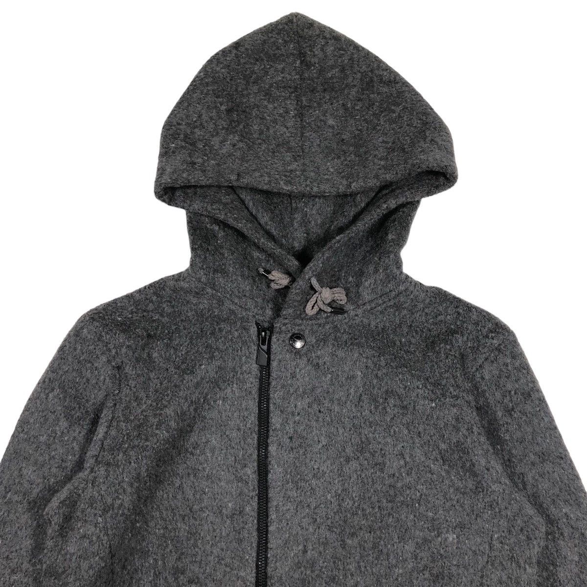 Katharine Hamnett London Katharine Hamnett London Cut & Sewn Wool Hooded Jacket Size US M / EU 48-50 / 2 - 2 Thumbnail
