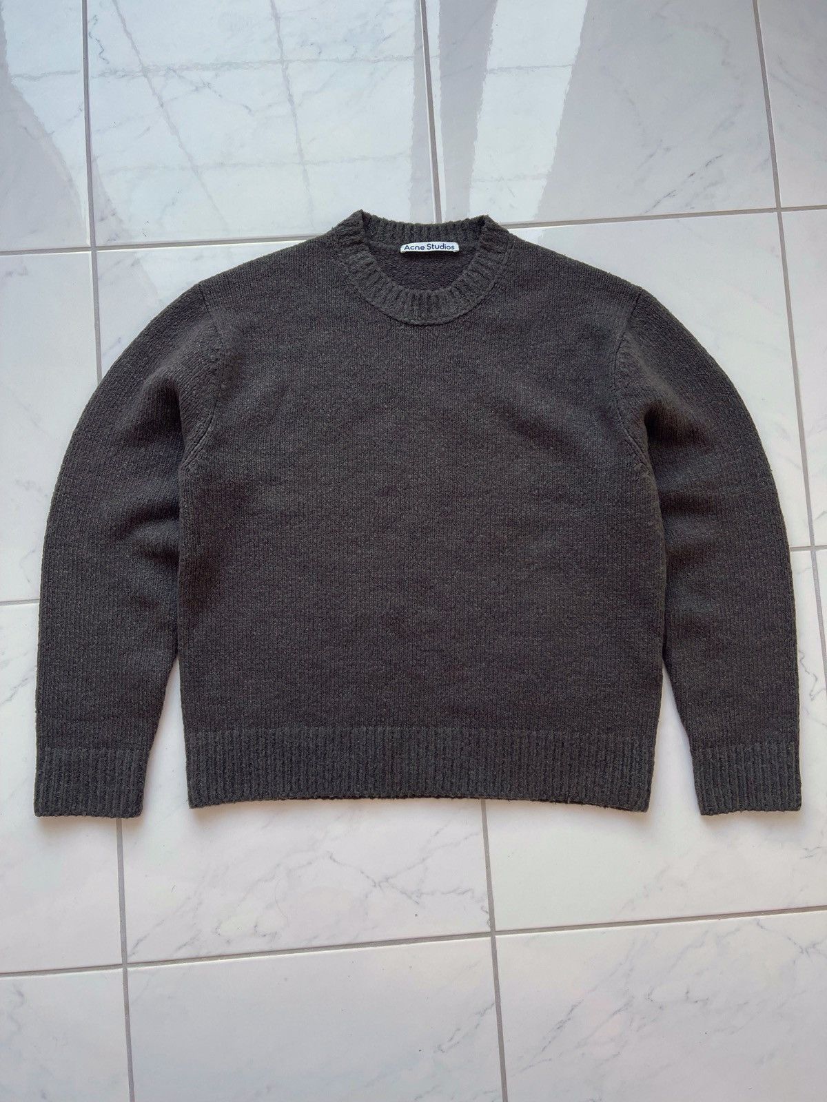 image of Grail Acne Studios Sweater Knitwear in Grey, Men's (Size Small)