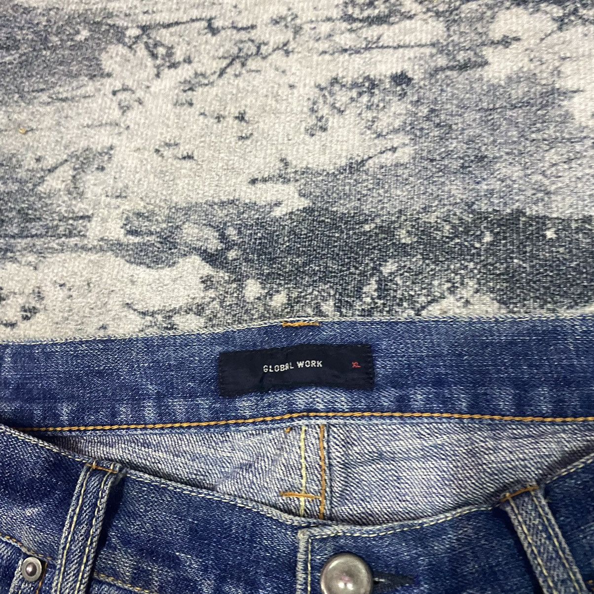 Japanese Brand SELVEDGE🔥 Vintage Global Work Redline Selvedge Denim Jeans Size US 34 / EU 50 - 6 Thumbnail