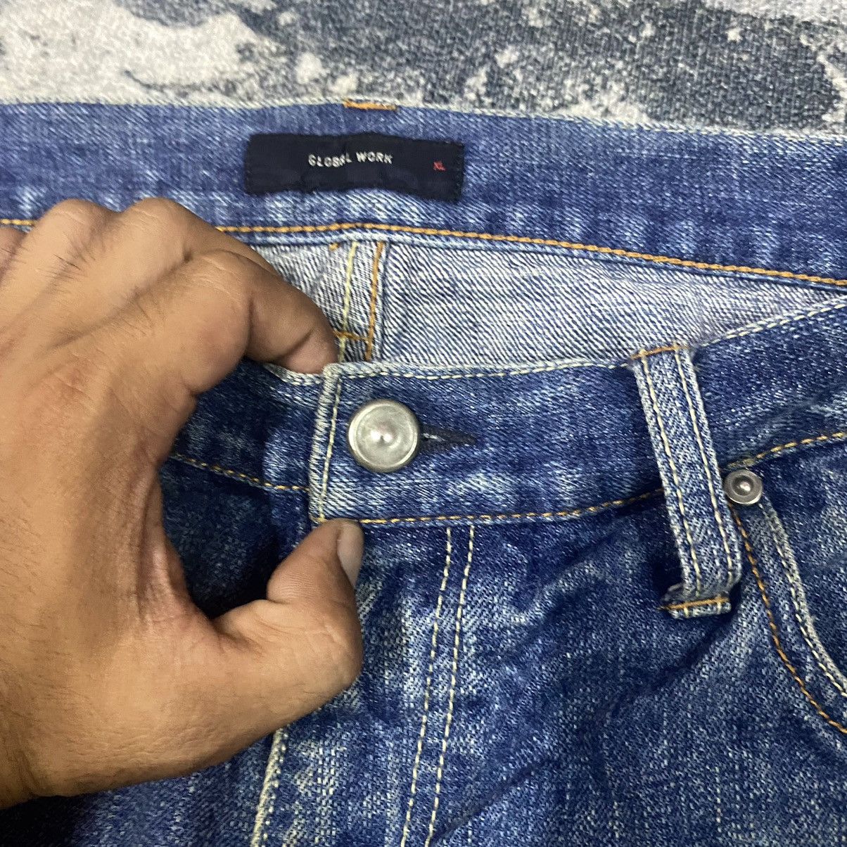 Japanese Brand SELVEDGE🔥 Vintage Global Work Redline Selvedge Denim Jeans Size US 34 / EU 50 - 7 Thumbnail