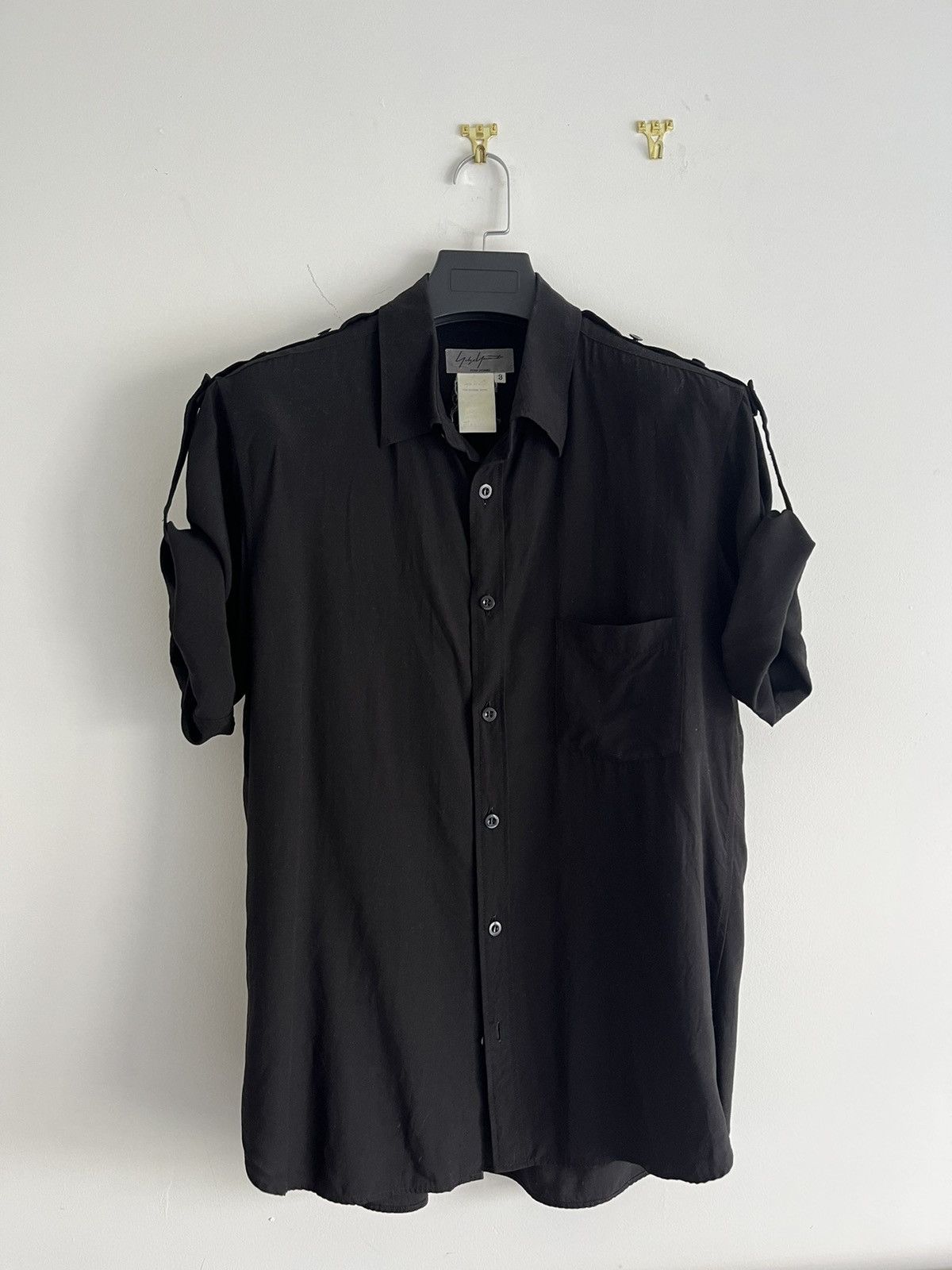 Yohji Yamamoto Rayon Button-Roll-Up Shirt 06ss Archive | Grailed 