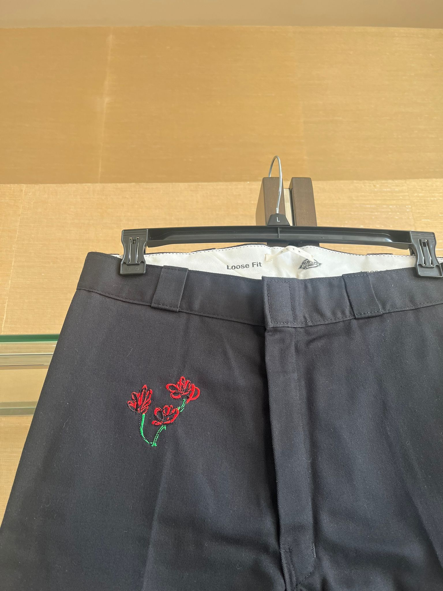 Alyx × Dickies Loose Fit Embroidered Rose Pants in Black Size US 34 / EU 50 - 6 Thumbnail
