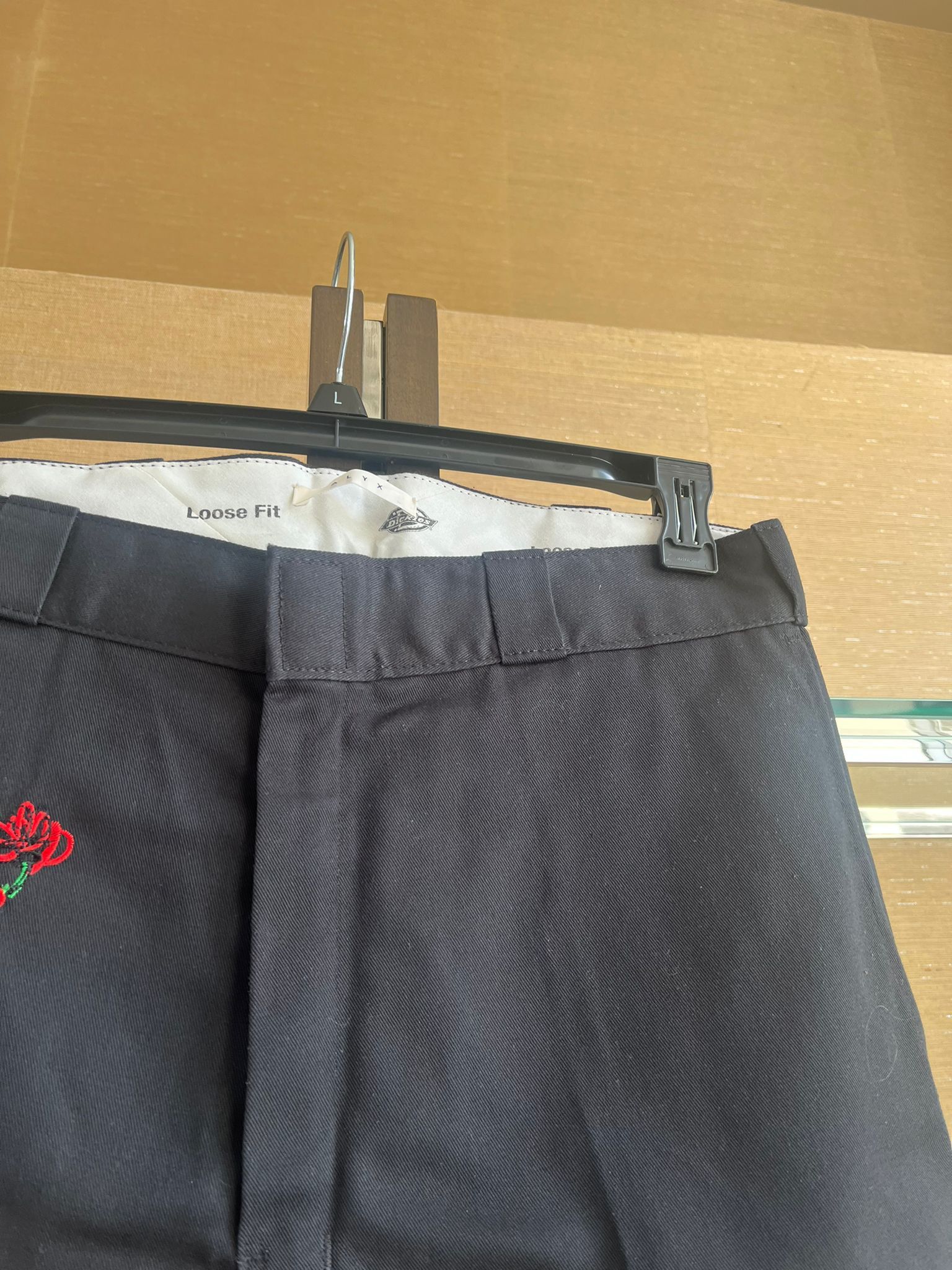 Alyx × Dickies Loose Fit Embroidered Rose Pants in Black Size US 34 / EU 50 - 5 Thumbnail
