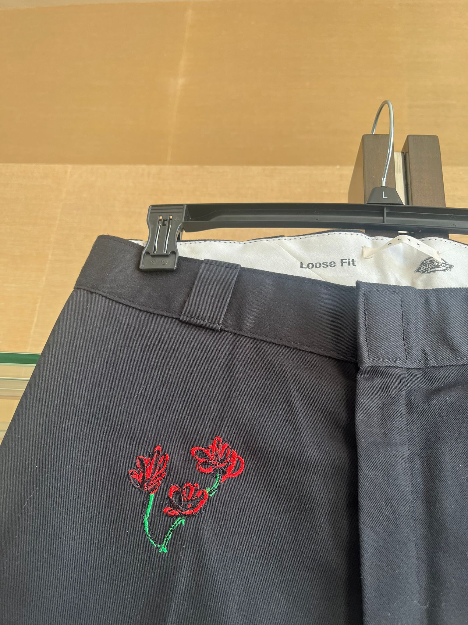 Alyx × Dickies Loose Fit Embroidered Rose Pants in Black Size US 34 / EU 50 - 12 Thumbnail