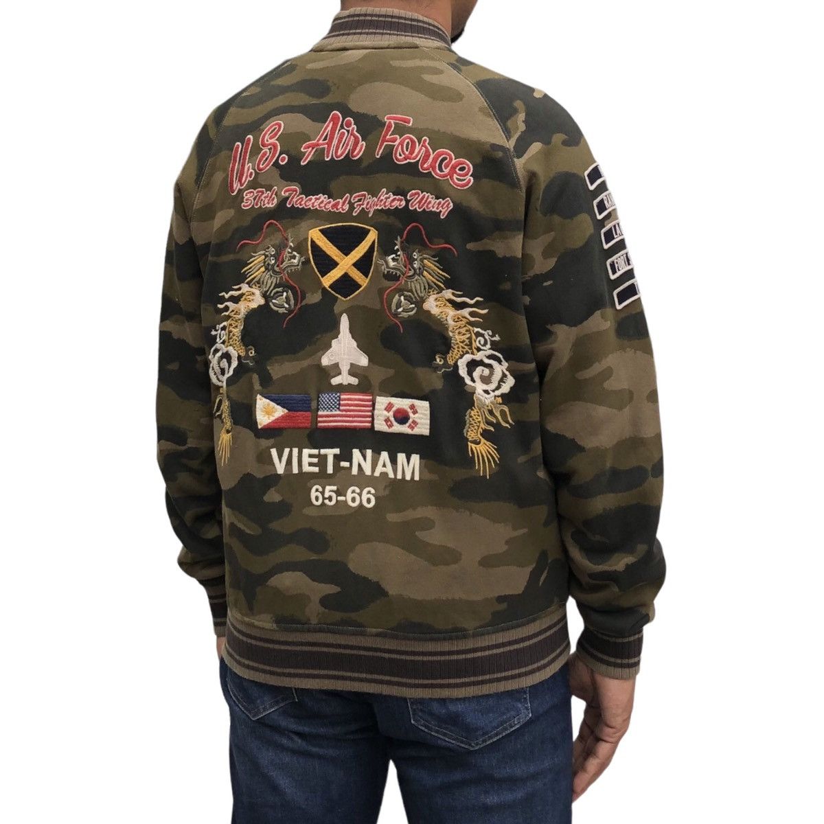 Avirex Avirex U. S Air Force 37th Camouflage Bomber Jacket Size US L / EU 52-54 / 3 - 6 Thumbnail