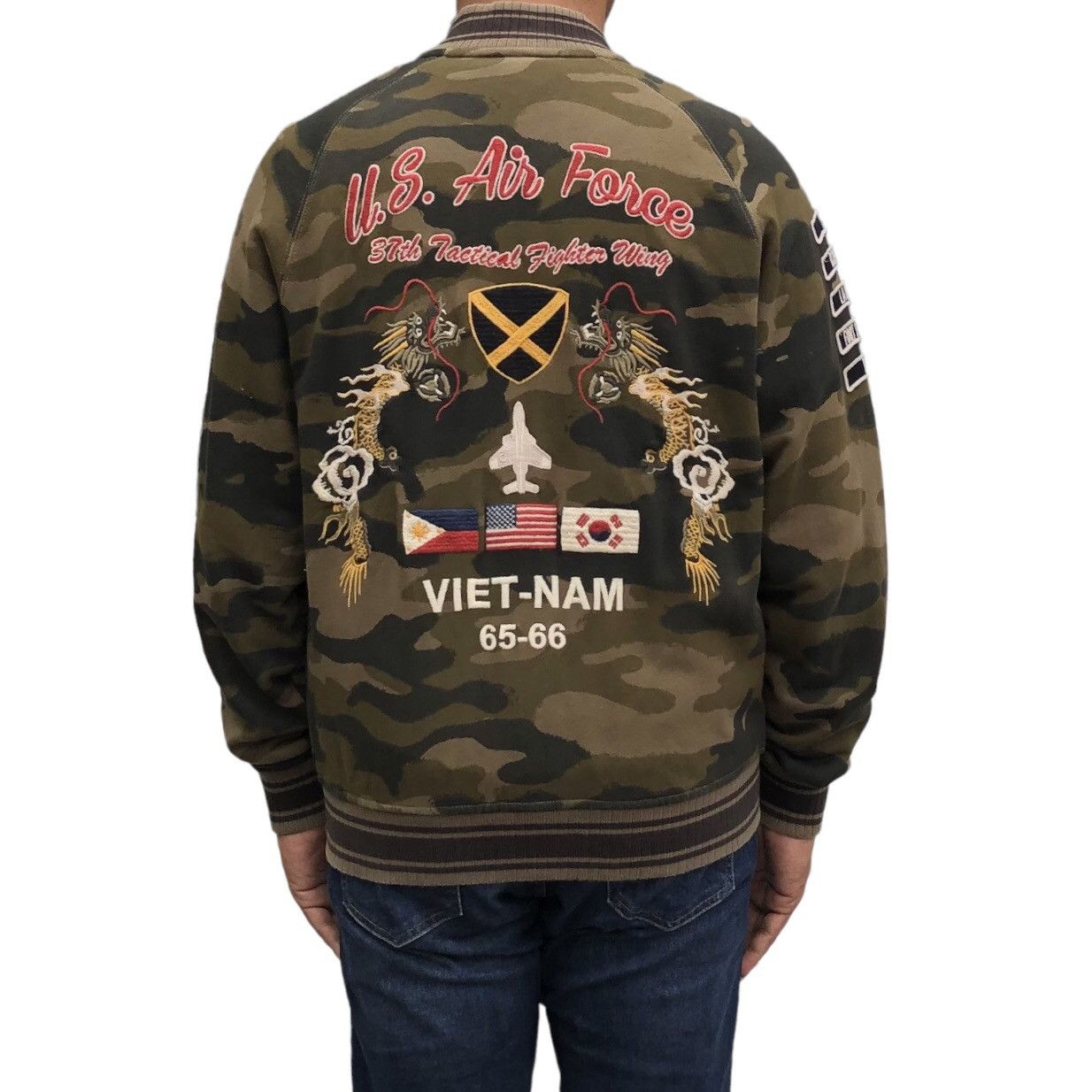 Avirex Avirex U. S Air Force 37th Camouflage Bomber Jacket Size US L / EU 52-54 / 3 - 5 Thumbnail
