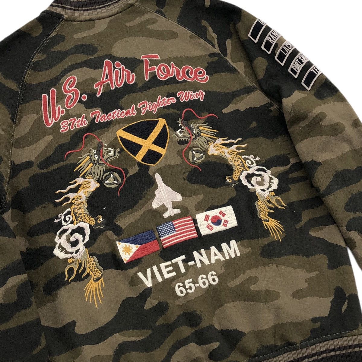 Avirex Avirex U. S Air Force 37th Camouflage Bomber Jacket Size US L / EU 52-54 / 3 - 15 Thumbnail