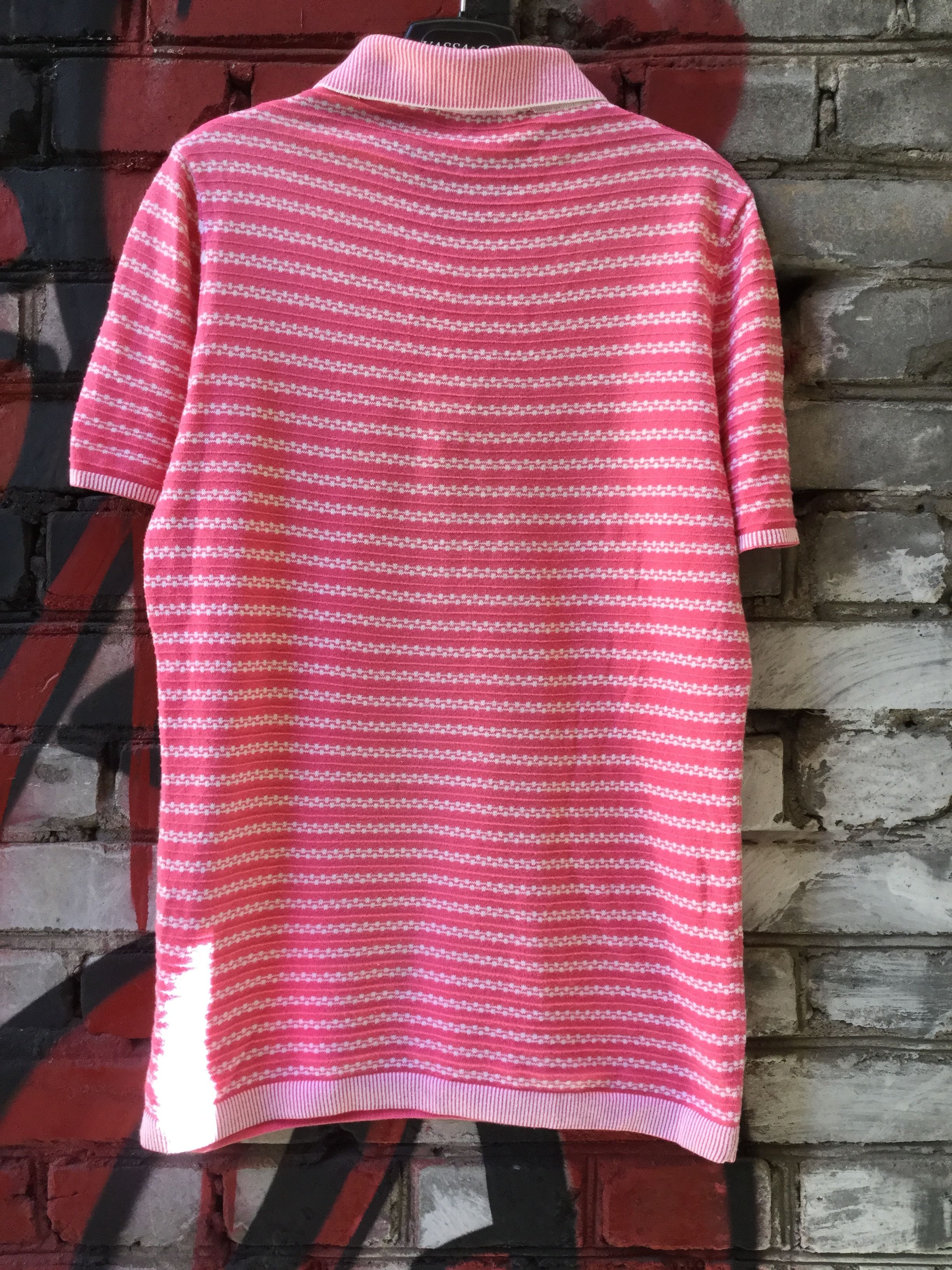 Canali Woven cotton polo shirt.Like Gucci or Saint Laurent Size US S / EU 44-46 / 1 - 2 Thumbnail