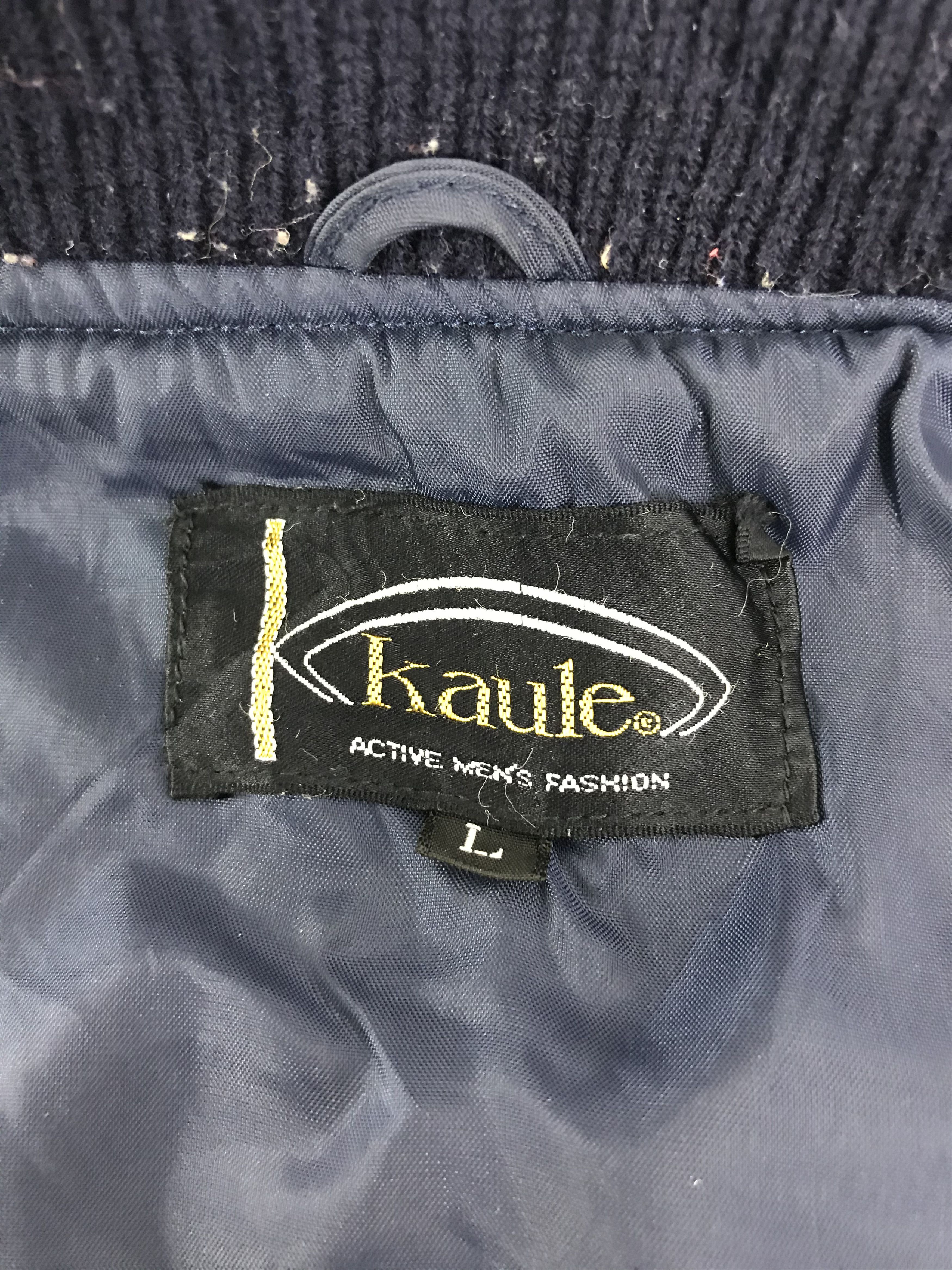 Japanese Brand Kaule Simple Varsity Jacket Wool With Quilted Inner Size US L / EU 52-54 / 3 - 4 Thumbnail