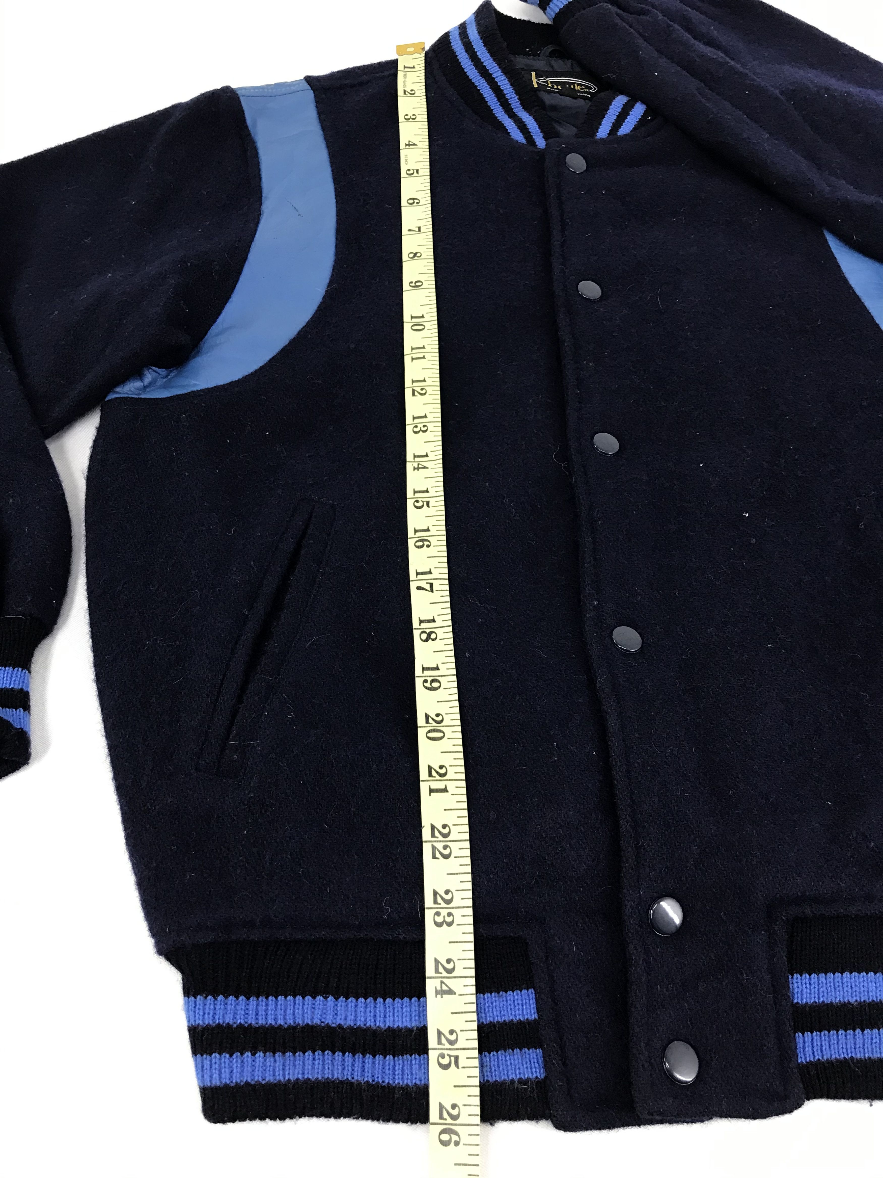 Japanese Brand Kaule Simple Varsity Jacket Wool With Quilted Inner Size US L / EU 52-54 / 3 - 8 Thumbnail