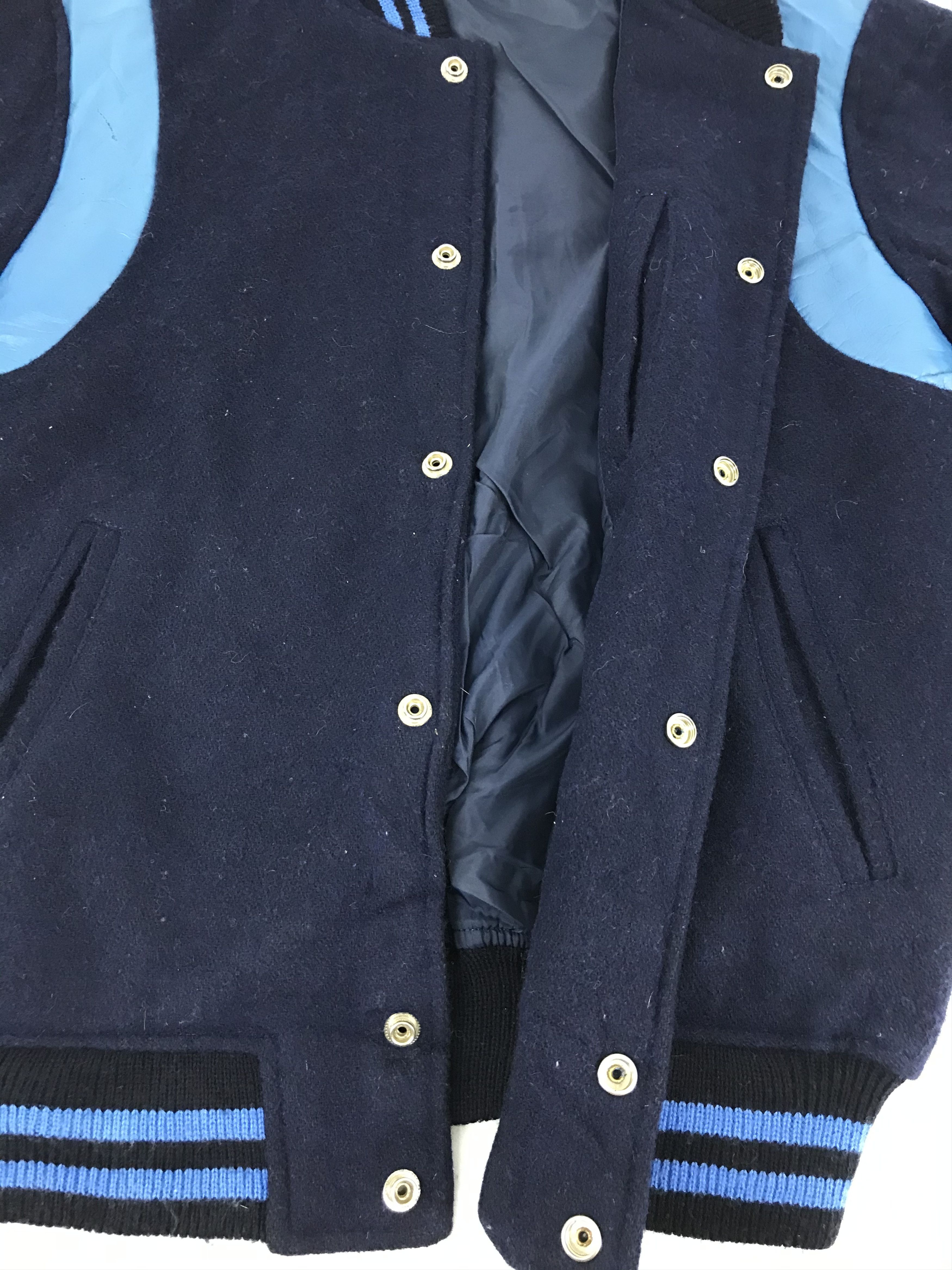 Japanese Brand Kaule Simple Varsity Jacket Wool With Quilted Inner Size US L / EU 52-54 / 3 - 2 Thumbnail