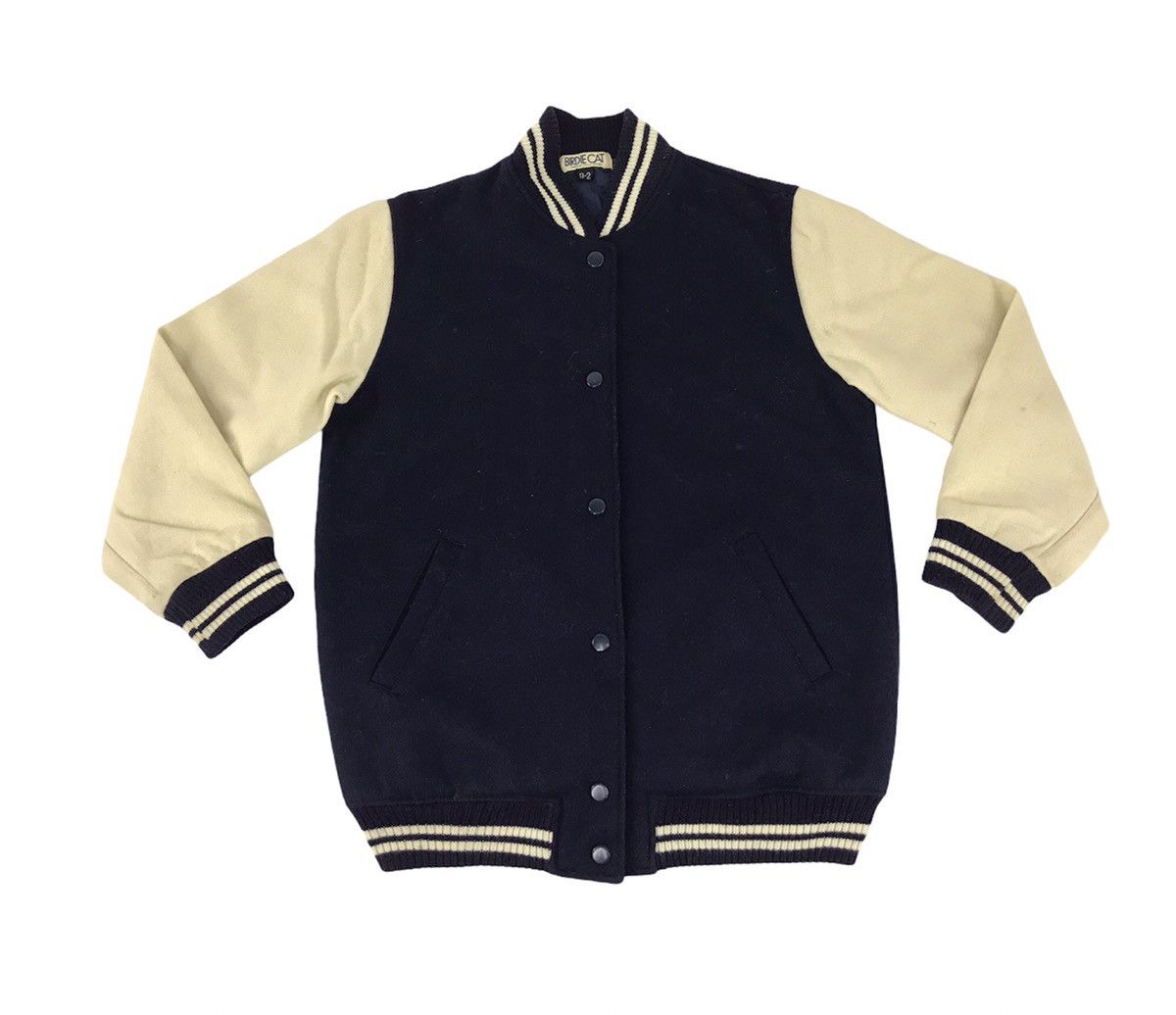 Japanese Brand Vintage Birdie Cat Yamada Shoji Varsity Jacket Quilted Inner Size US S / EU 44-46 / 1 - 1 Thumbnail