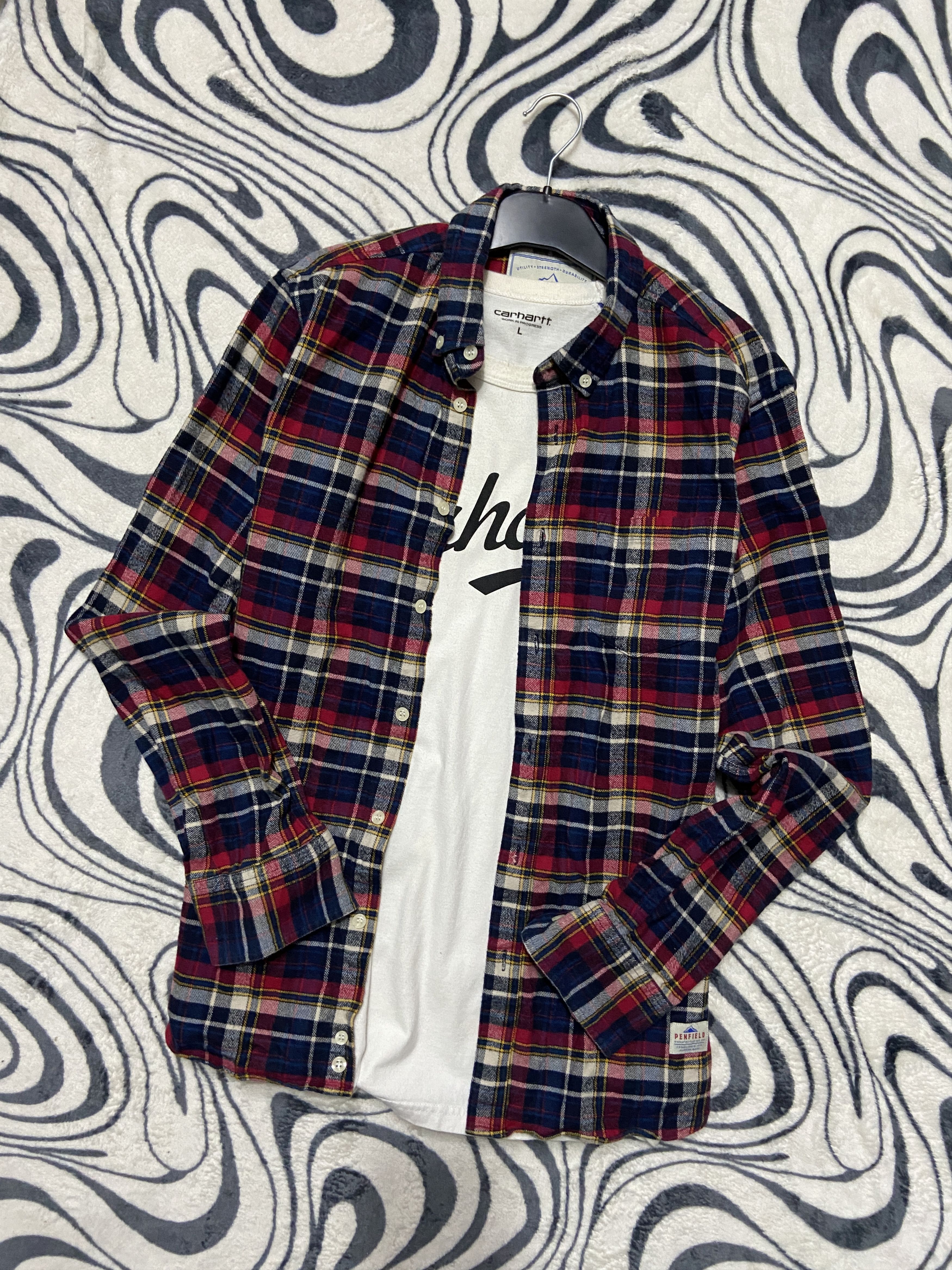 Flannel × Penfield × Vintage Vintage Penfield Flannel Plaid Shirt Travis style Size US M / EU 48-50 / 2 - 1 Thumbnail