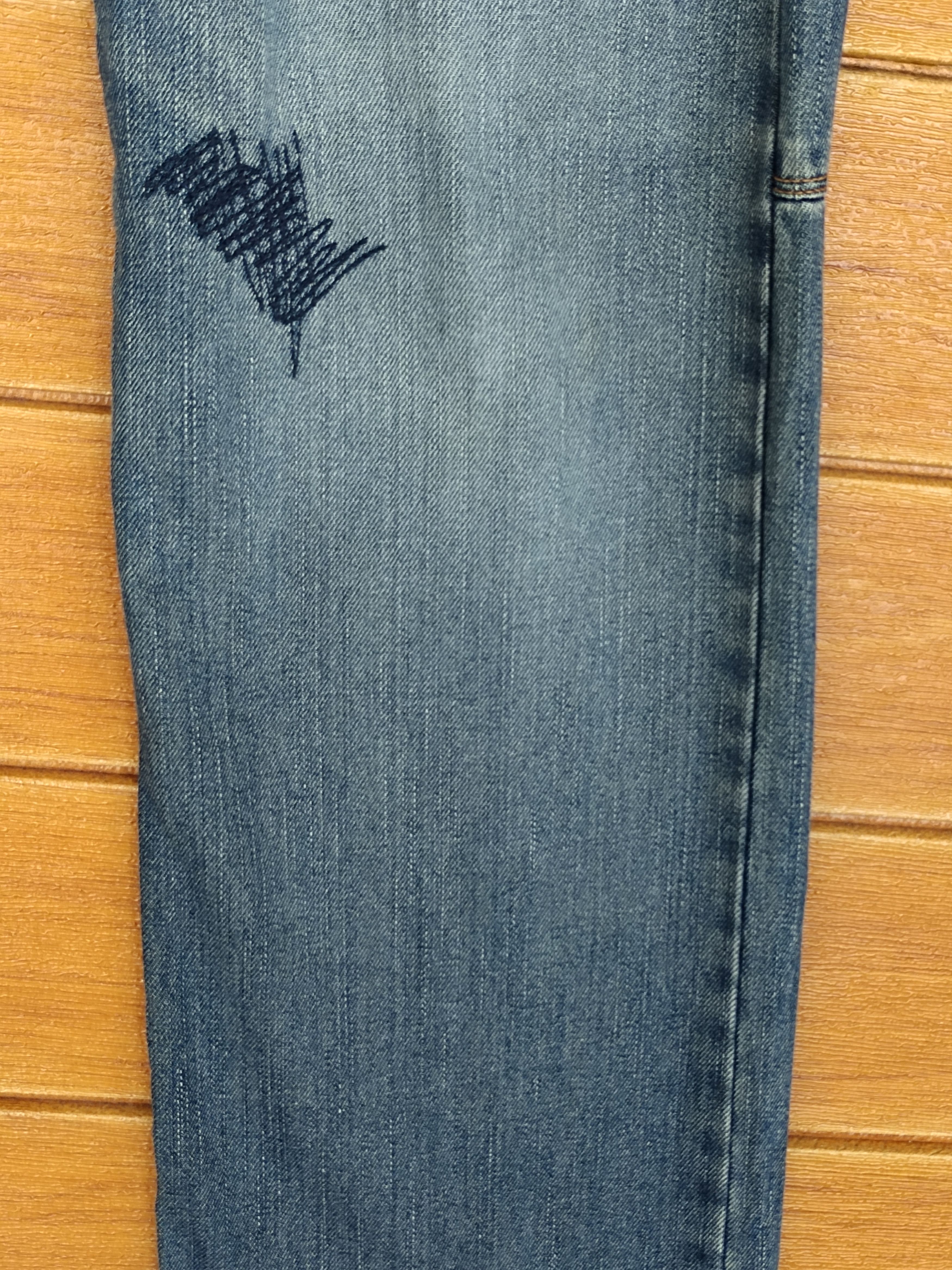 Comme des Garcons × Undercover Vintage Golcci Studed distress faded Denim Jeans Hysterics Size US 31 - 6 Thumbnail