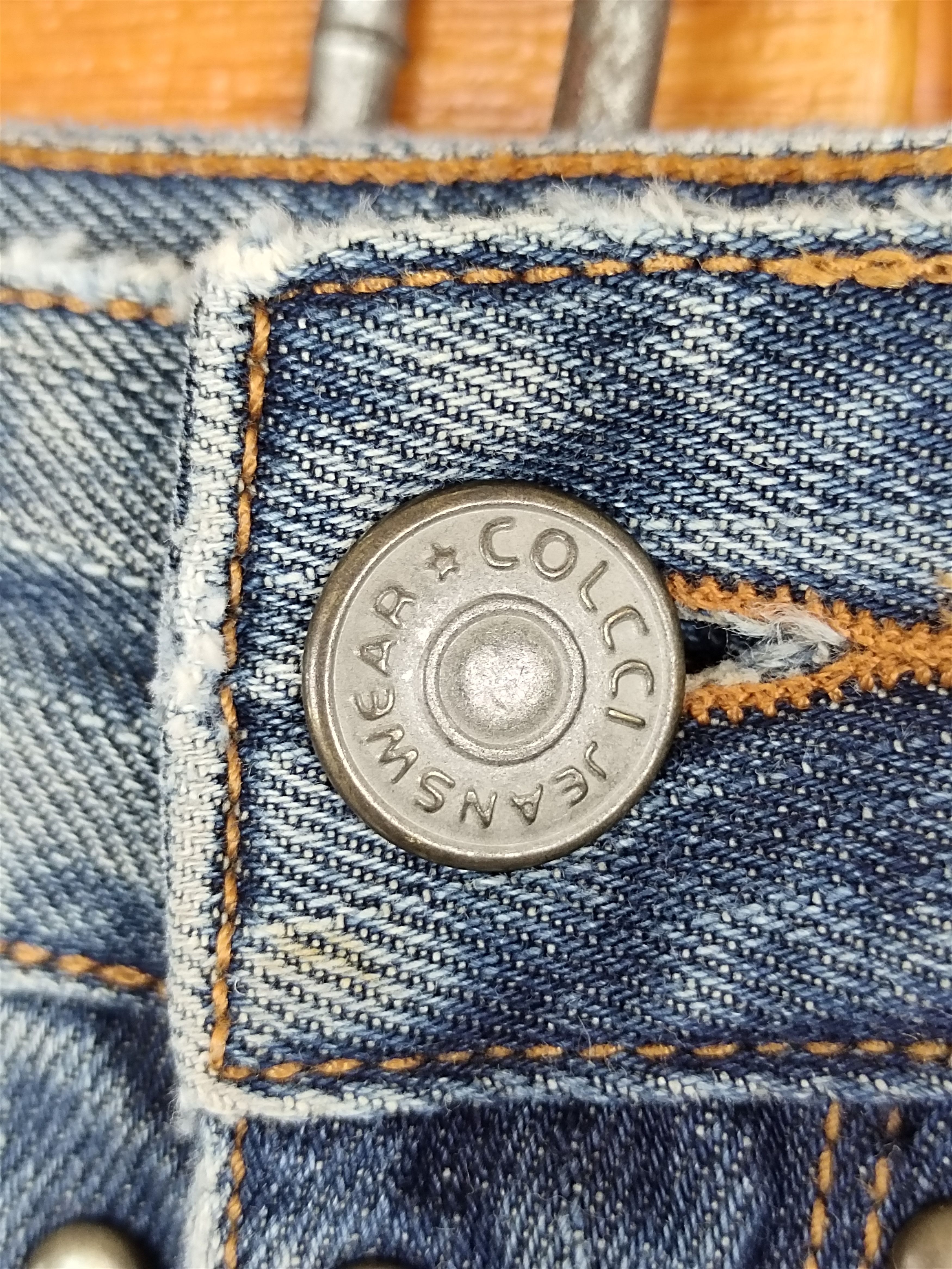 Comme des Garcons × Undercover Vintage Golcci Studed distress faded Denim Jeans Hysterics Size US 31 - 13 Thumbnail