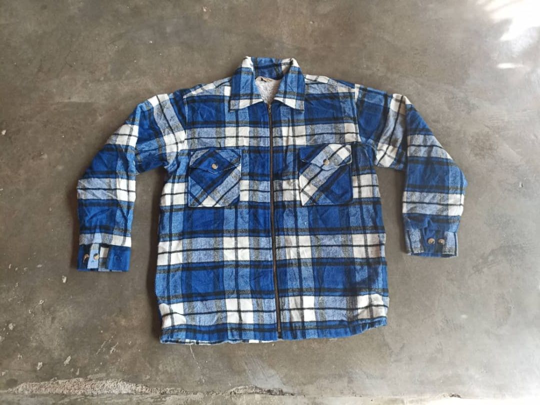 Japanese Brand × Vintage Vintage Sherpa Flannel Jacket Size US M / EU 48-50 / 2 - 3 Thumbnail