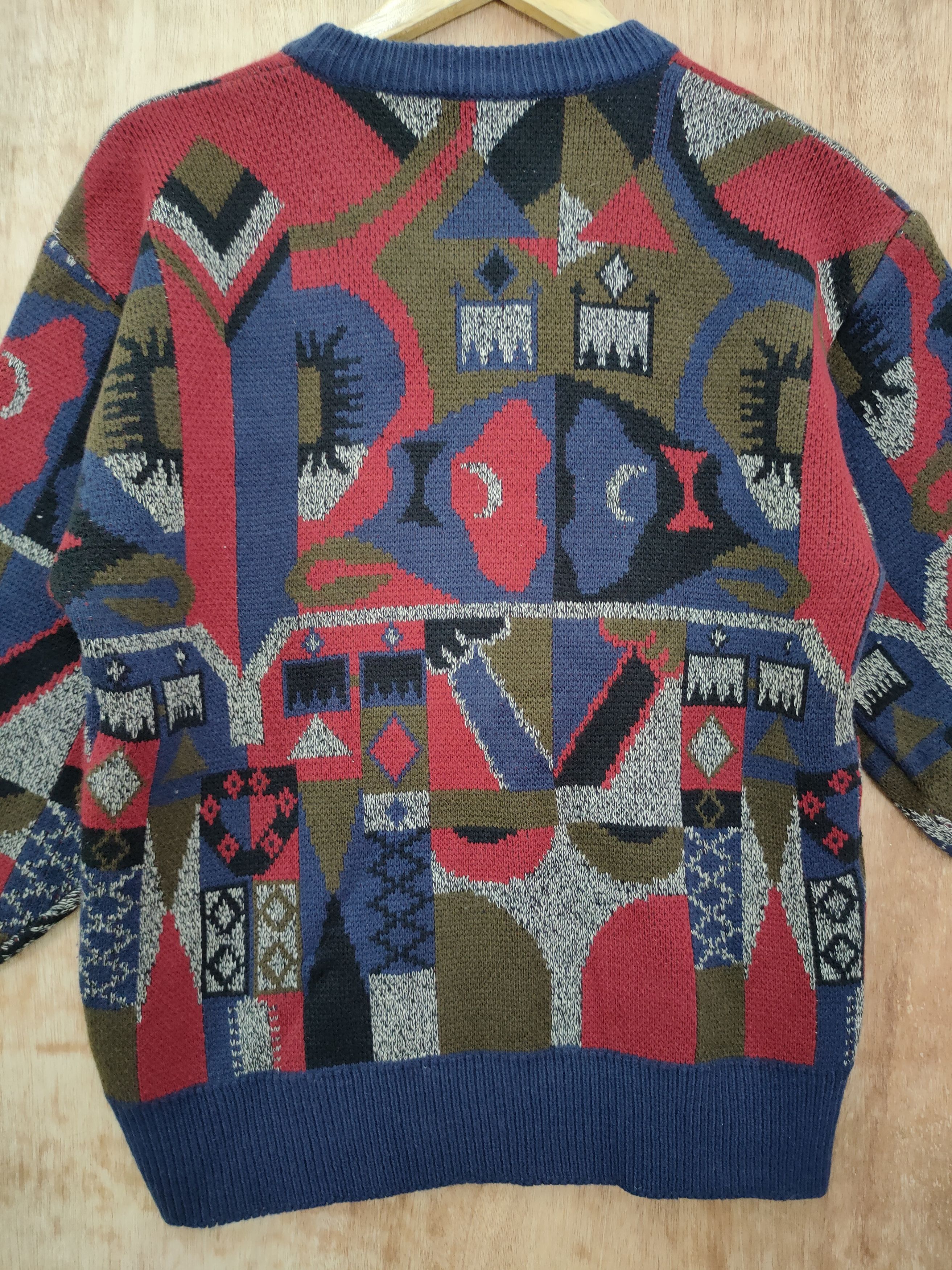 Vintage DL Japan art knitwear sweatshirt navajo vintage #46-152 Size US S / EU 44-46 / 1 - 11 Thumbnail