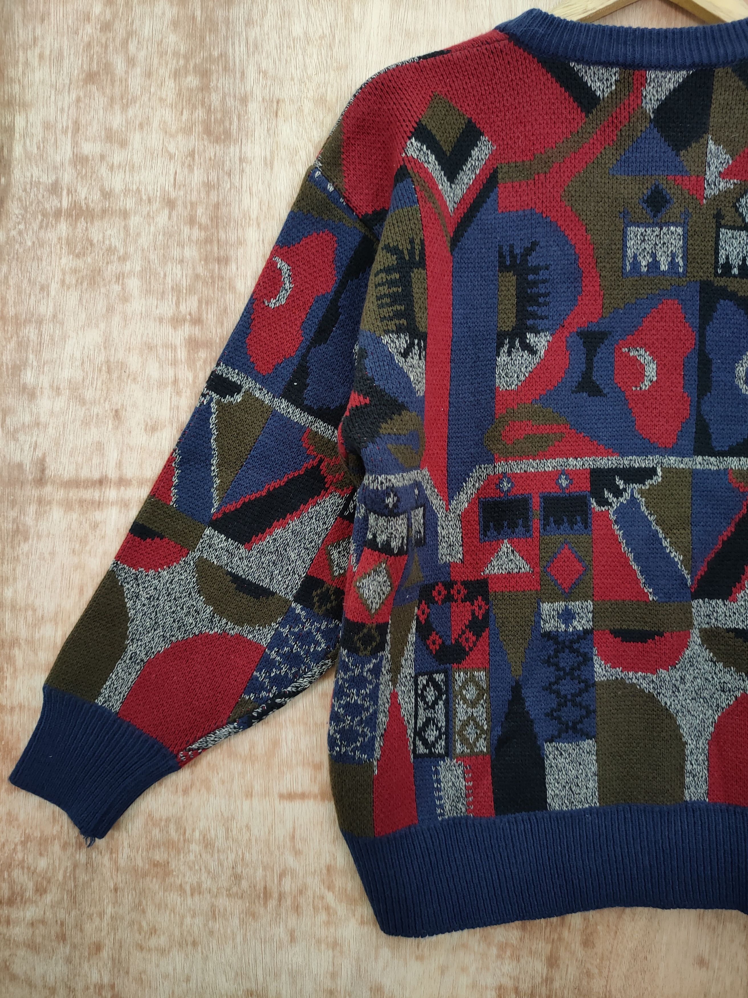 Vintage DL Japan art knitwear sweatshirt navajo vintage #46-152 Size US S / EU 44-46 / 1 - 9 Thumbnail