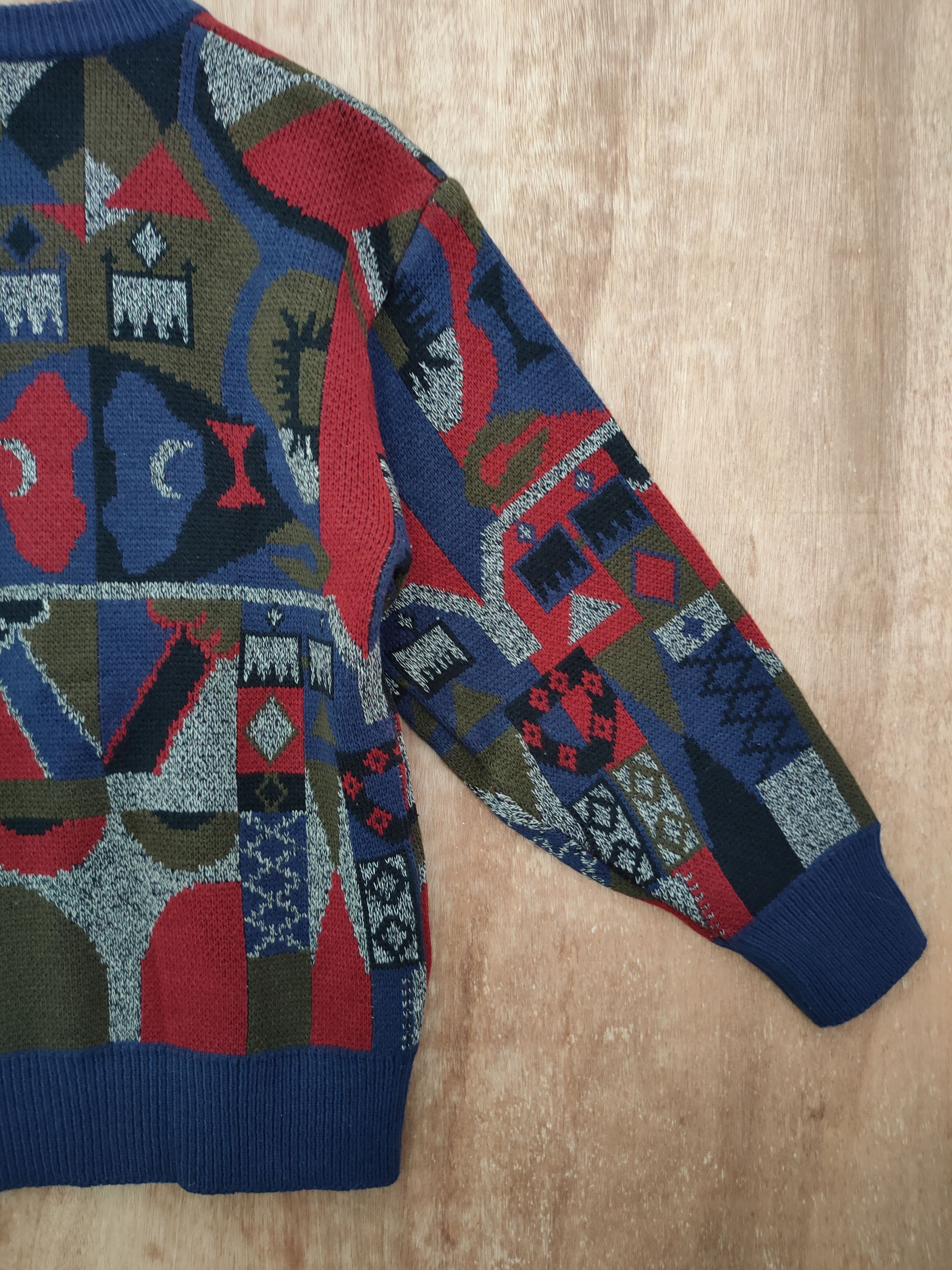 Vintage DL Japan art knitwear sweatshirt navajo vintage #46-152 Size US S / EU 44-46 / 1 - 10 Thumbnail