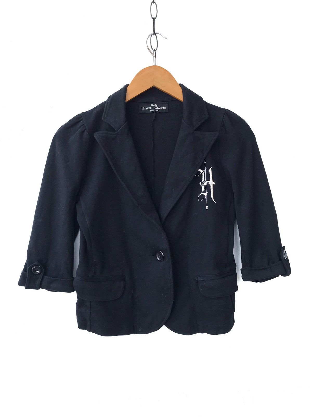 Hysteric Glamour Japan Made Hysteric Glamour Embroidered Logo Crop Jacket Size XS / US 0-2 / IT 36-38 - 2 Thumbnail