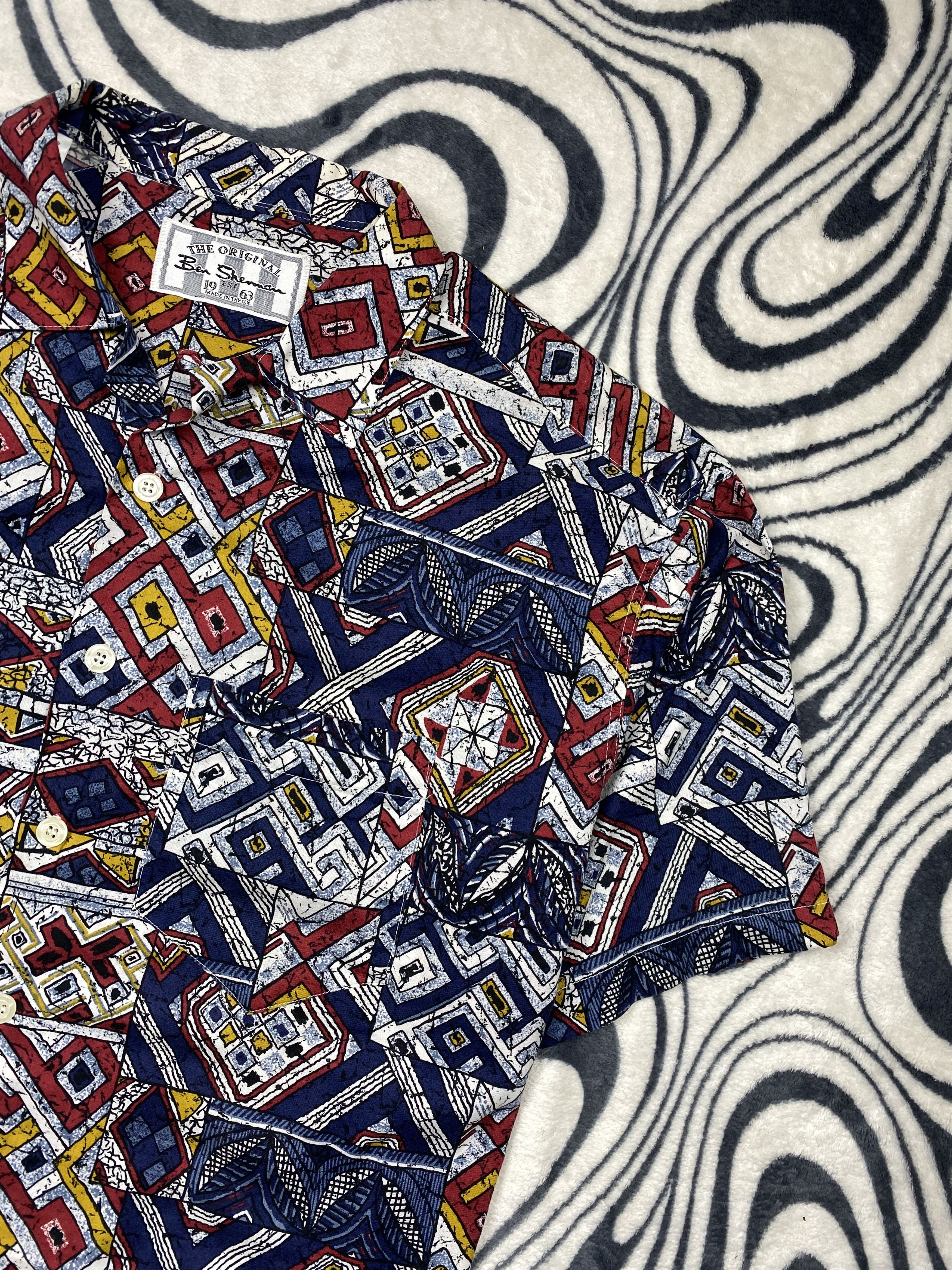 Ben Sherman Ben Sherman Vintage Hawaiian Shirt Full Printed Size US L / EU 52-54 / 3 - 2 Thumbnail