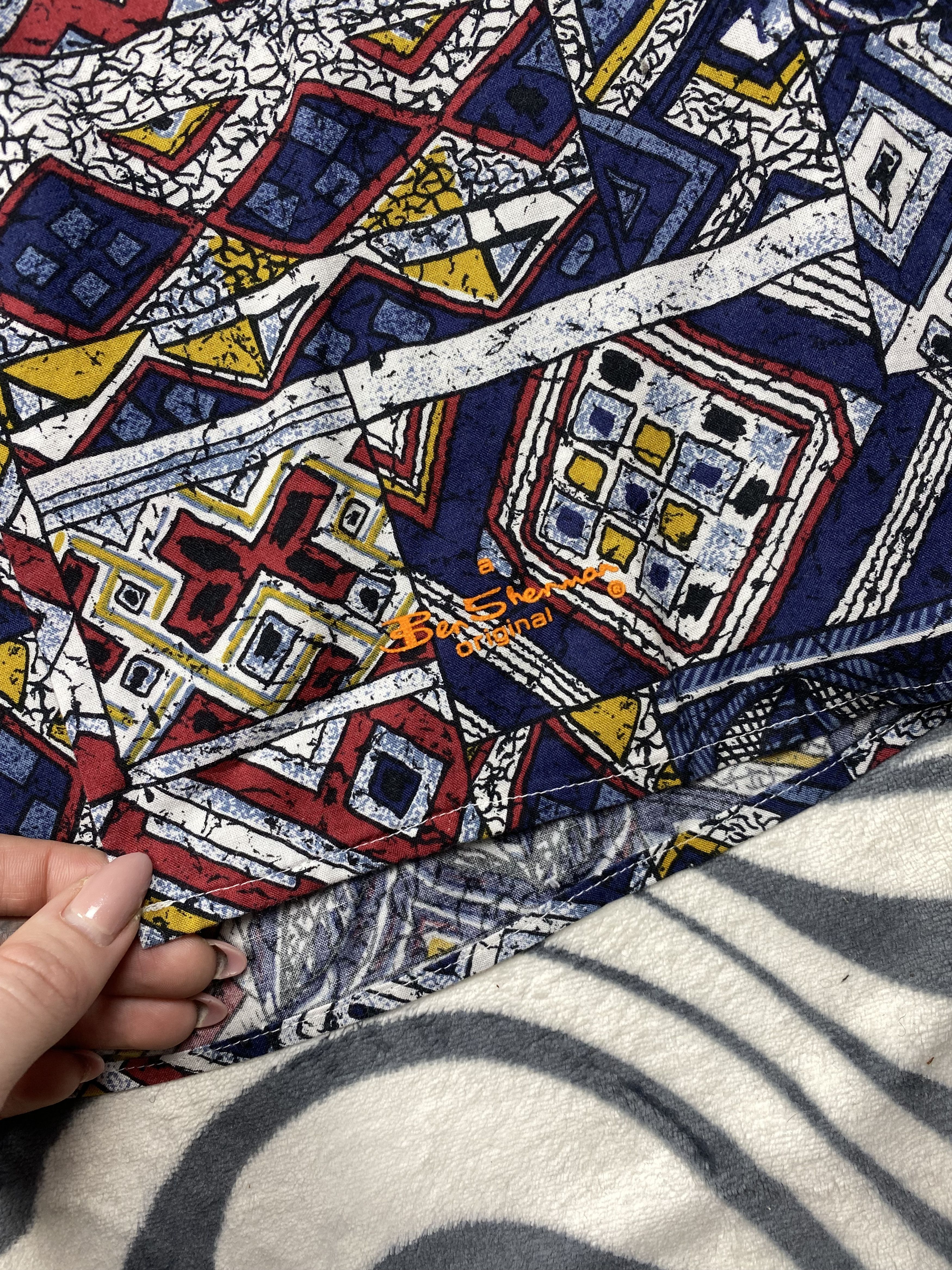 Ben Sherman Ben Sherman Vintage Hawaiian Shirt Full Printed Size US L / EU 52-54 / 3 - 6 Thumbnail