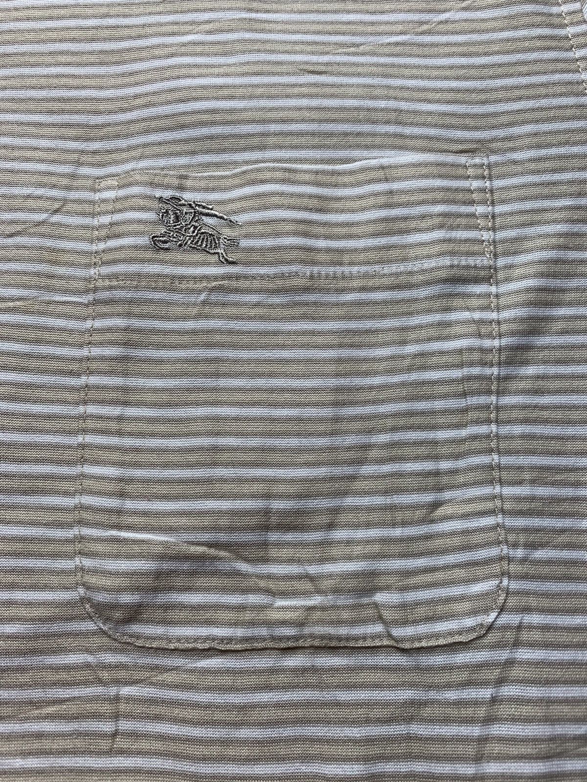 Burberry Unisex Authentic Burberry Polo Tee Striped Classic Prorsum Size L / US 10 / IT 46 - 3 Thumbnail
