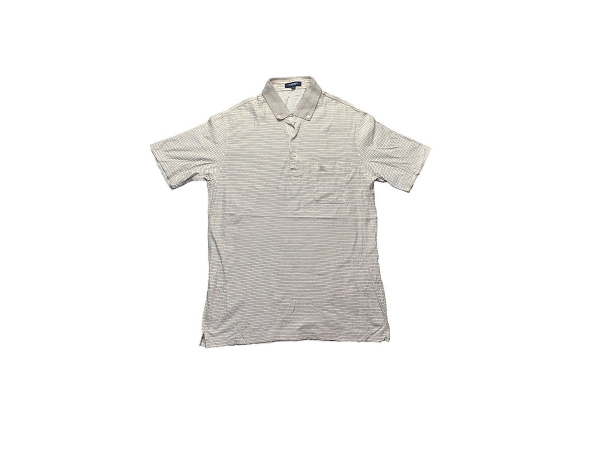 Burberry Unisex Authentic Burberry Polo Tee Striped Classic Prorsum Size L / US 10 / IT 46 - 1 Thumbnail