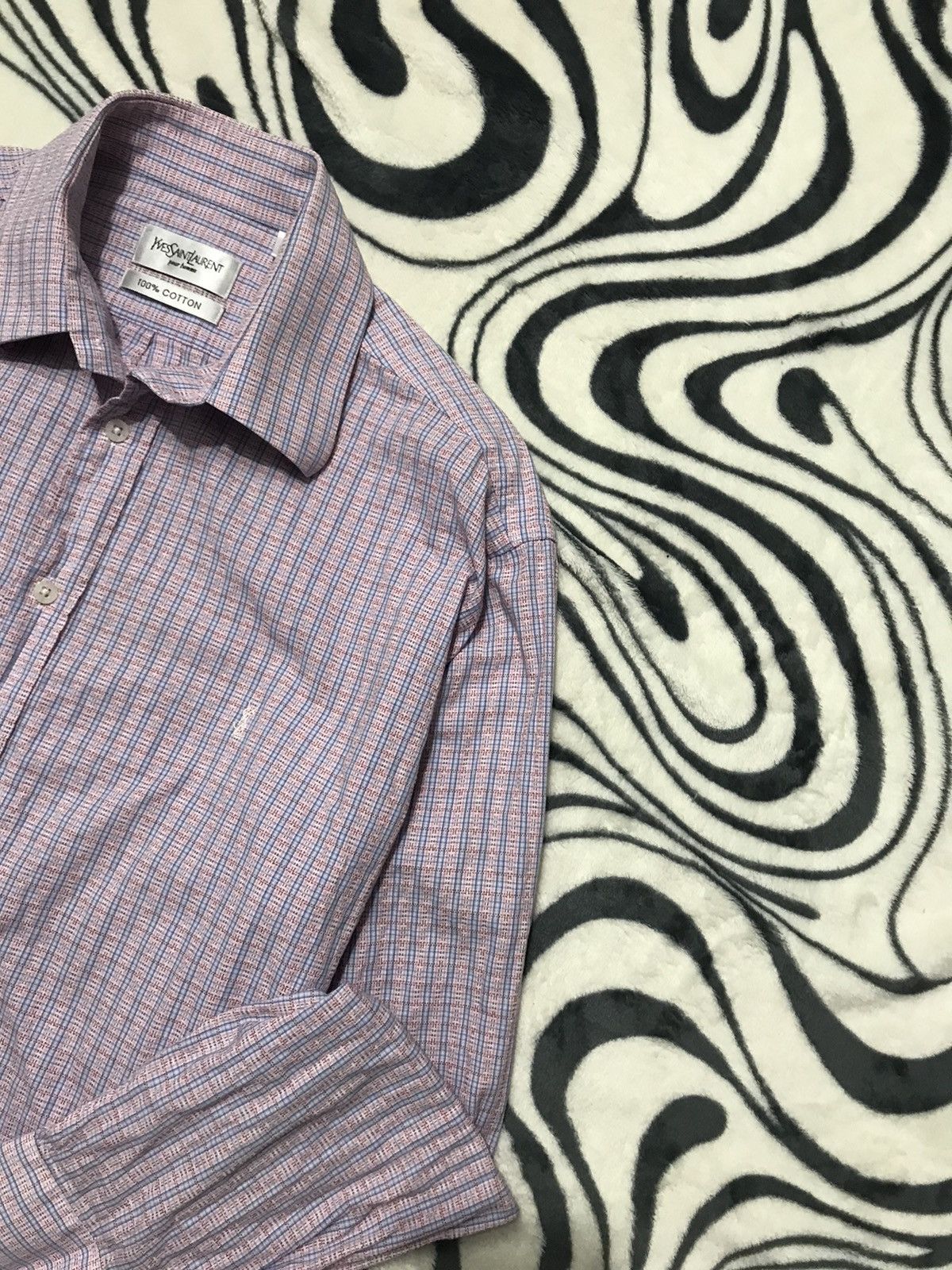 Vintage × Yves Saint Laurent Yves Saint Laurent vintage mens shirt Size US L / EU 52-54 / 3 - 2 Thumbnail