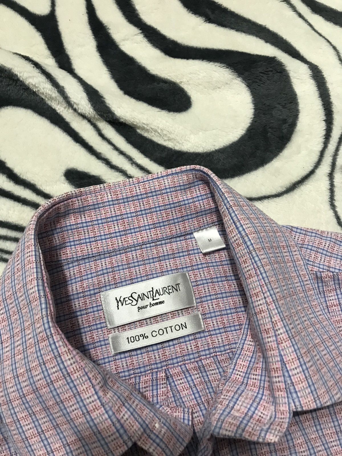 Vintage × Yves Saint Laurent Yves Saint Laurent vintage mens shirt Size US L / EU 52-54 / 3 - 4 Thumbnail