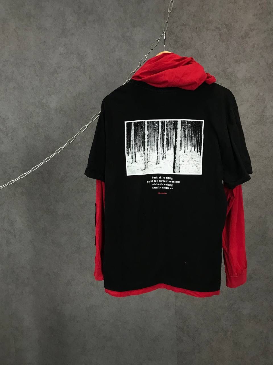 Wasted Paris Wasted Paris overprinted longsleeve hoodie Size US L / EU 52-54 / 3 - 11 Thumbnail