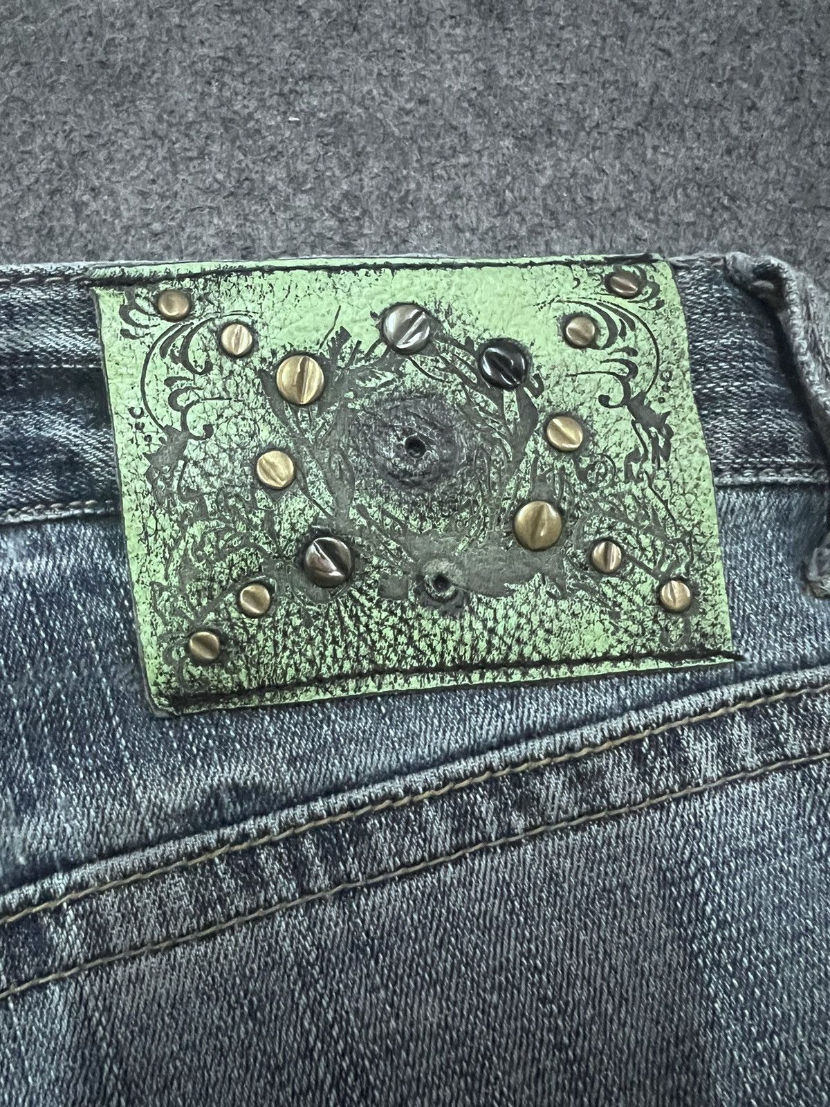 Japanese Brand × Vintage FLARED💥UNKNOWN DISTRESSED DENIM PANT Size US 32 / EU 48 - 7 Thumbnail