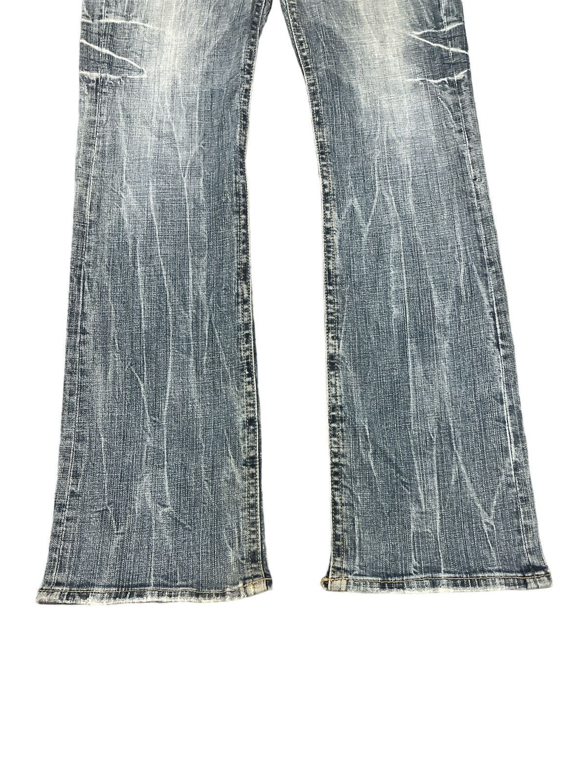 Japanese Brand × Vintage FLARED💥UNKNOWN DISTRESSED DENIM PANT Size US 32 / EU 48 - 4 Thumbnail