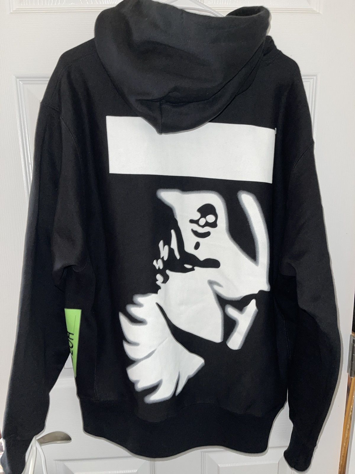 Shop Off-White OFF-WHITE Virgil Abloh ICA Grim Reaper Hoodie by