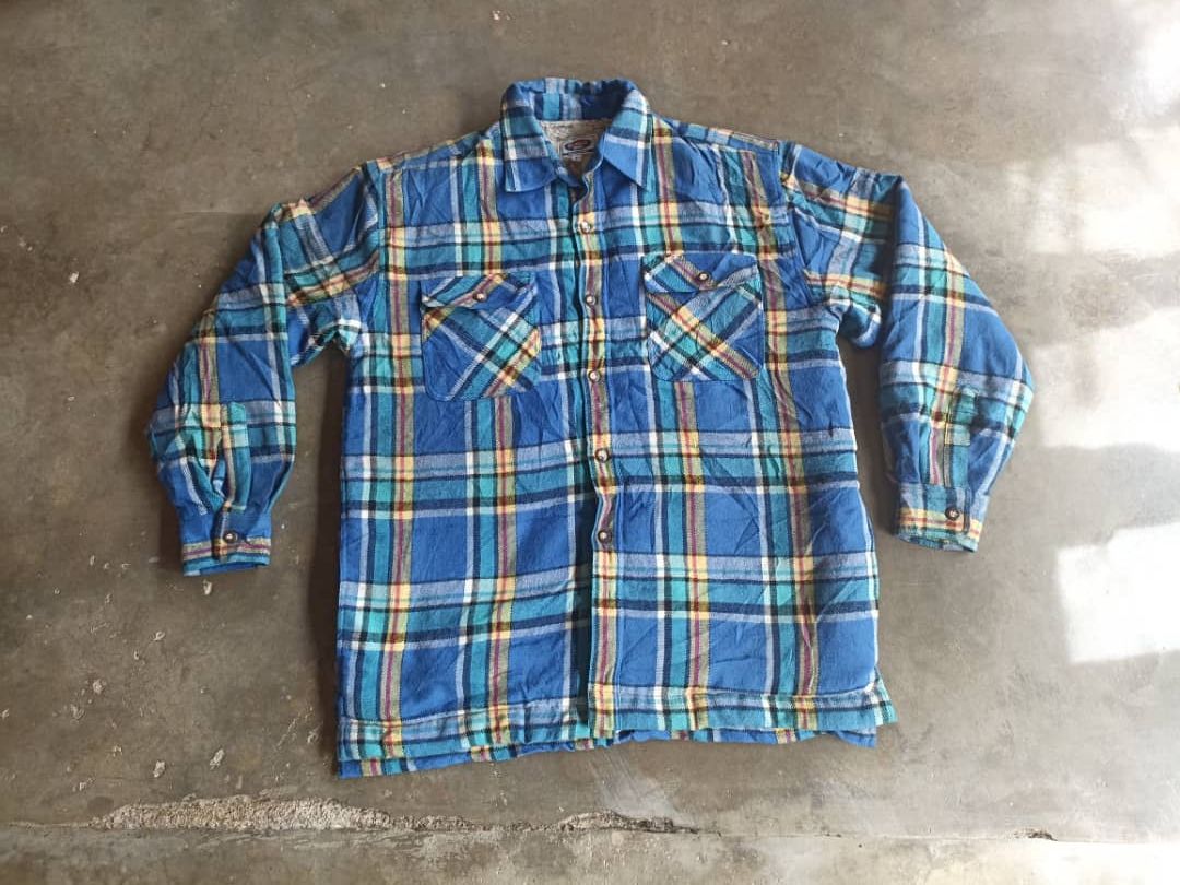 Japanese Brand × Vintage Vintage Pleasant Sherpa Flannel Jacket Size US L / EU 52-54 / 3 - 3 Thumbnail