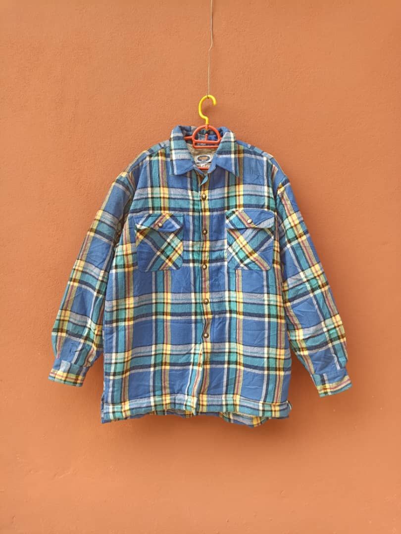 Japanese Brand × Vintage Vintage Pleasant Sherpa Flannel Jacket Size US L / EU 52-54 / 3 - 1 Thumbnail
