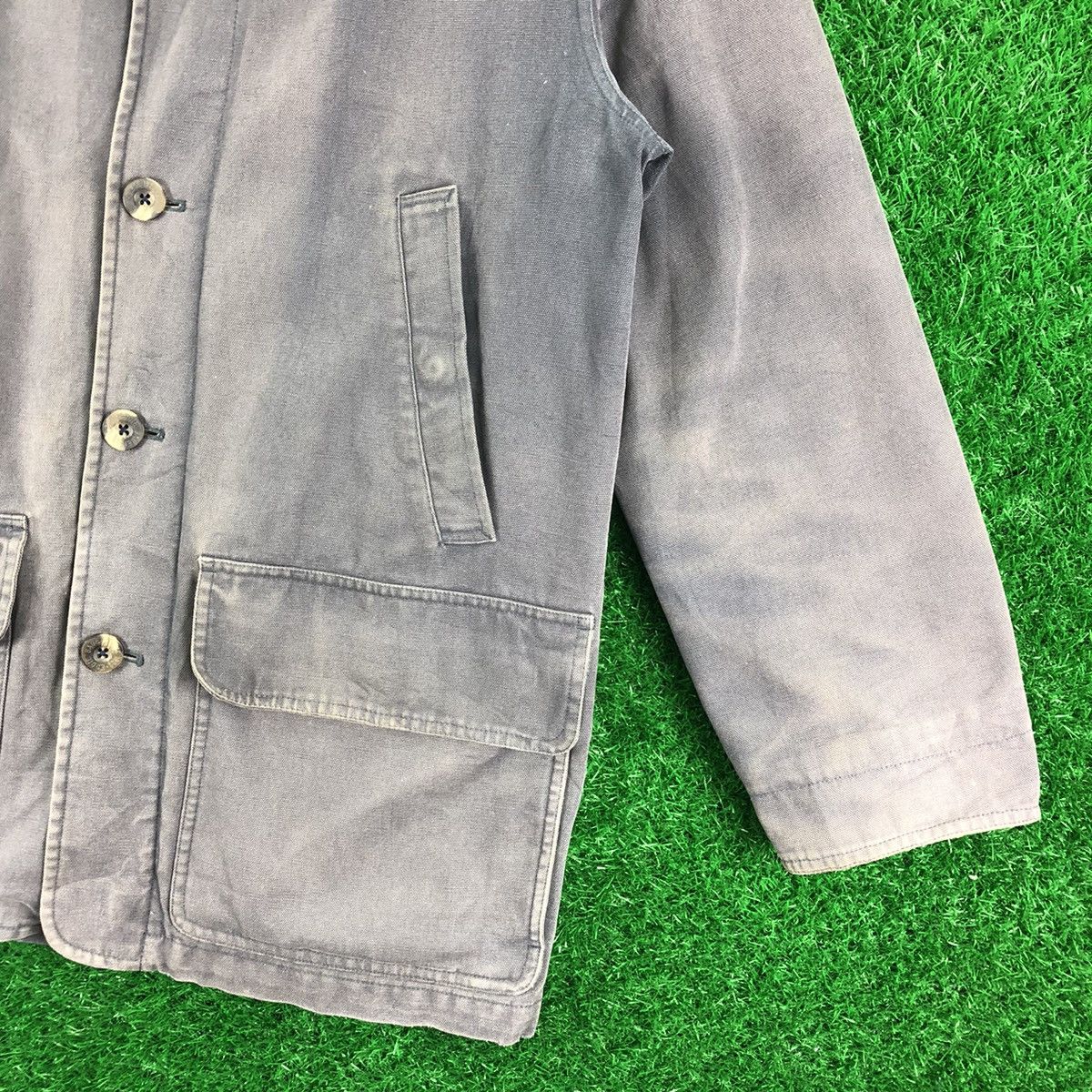 Eddie Bauer Vintage Eddie Bauer Workwear Faded Jacket Duck Canvas Fabric Size US XL / EU 56 / 4 - 3 Thumbnail
