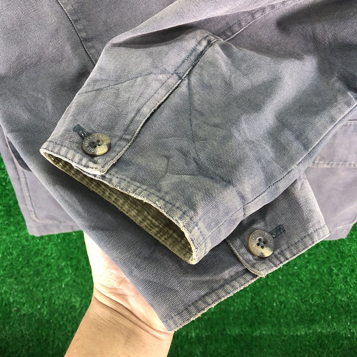 Eddie Bauer Vintage Eddie Bauer Workwear Faded Jacket Duck Canvas Fabric Size US XL / EU 56 / 4 - 10 Thumbnail