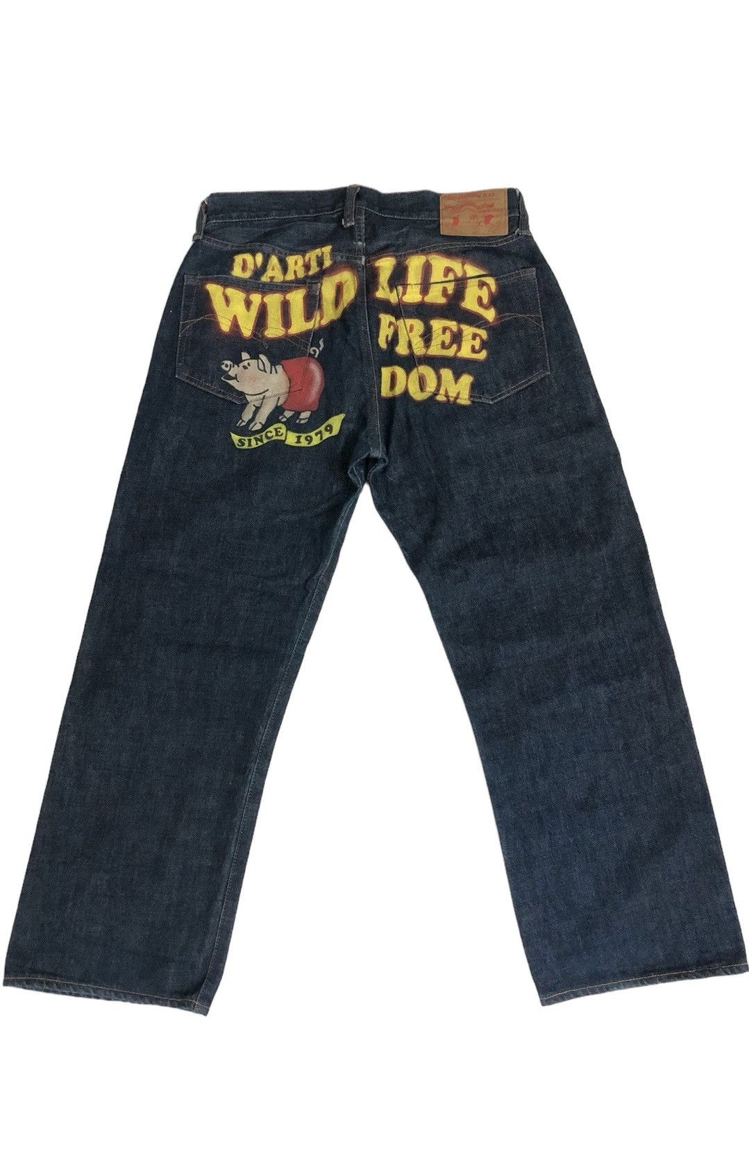 Japanese Brand Studio D’artisan Back Print Raw Denim Selvedge Size US 32 / EU 48 - 1 Thumbnail
