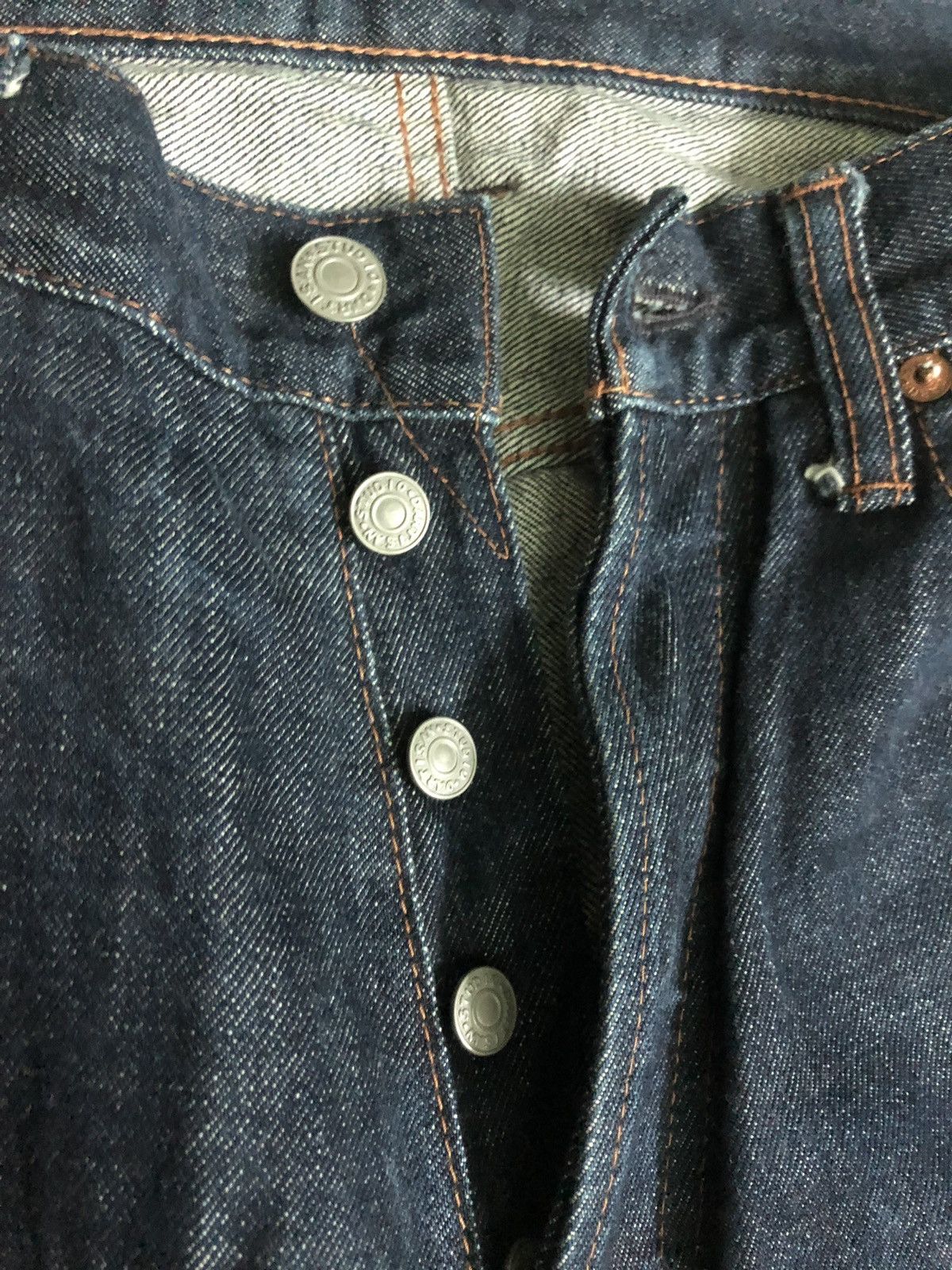 Japanese Brand Studio D’artisan Back Print Raw Denim Selvedge Size US 32 / EU 48 - 6 Thumbnail