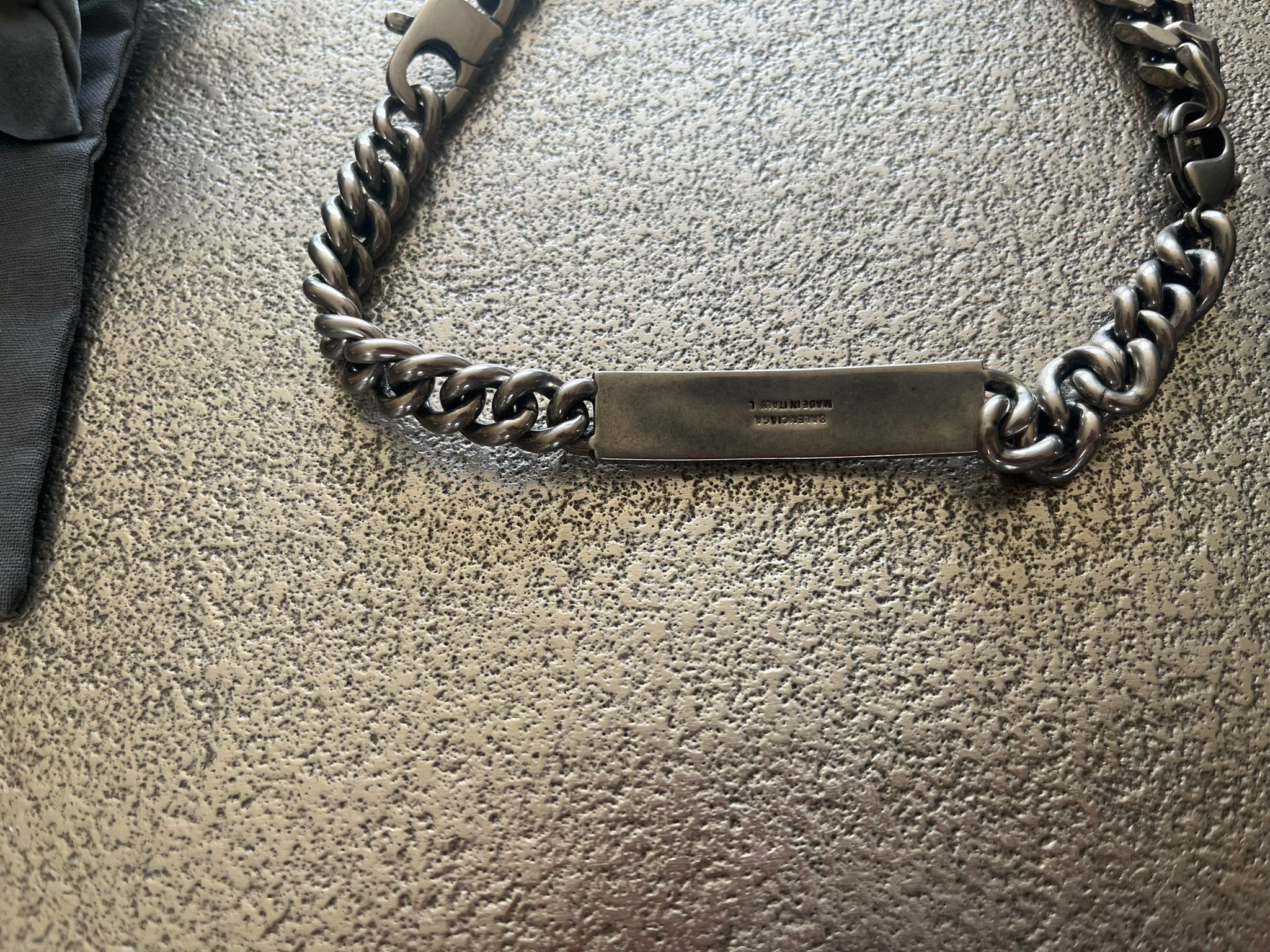 Balenciaga I ❤️ Balenciaga Necklace / I Love Balenciaga in Silver Size ONE SIZE - 11 Thumbnail