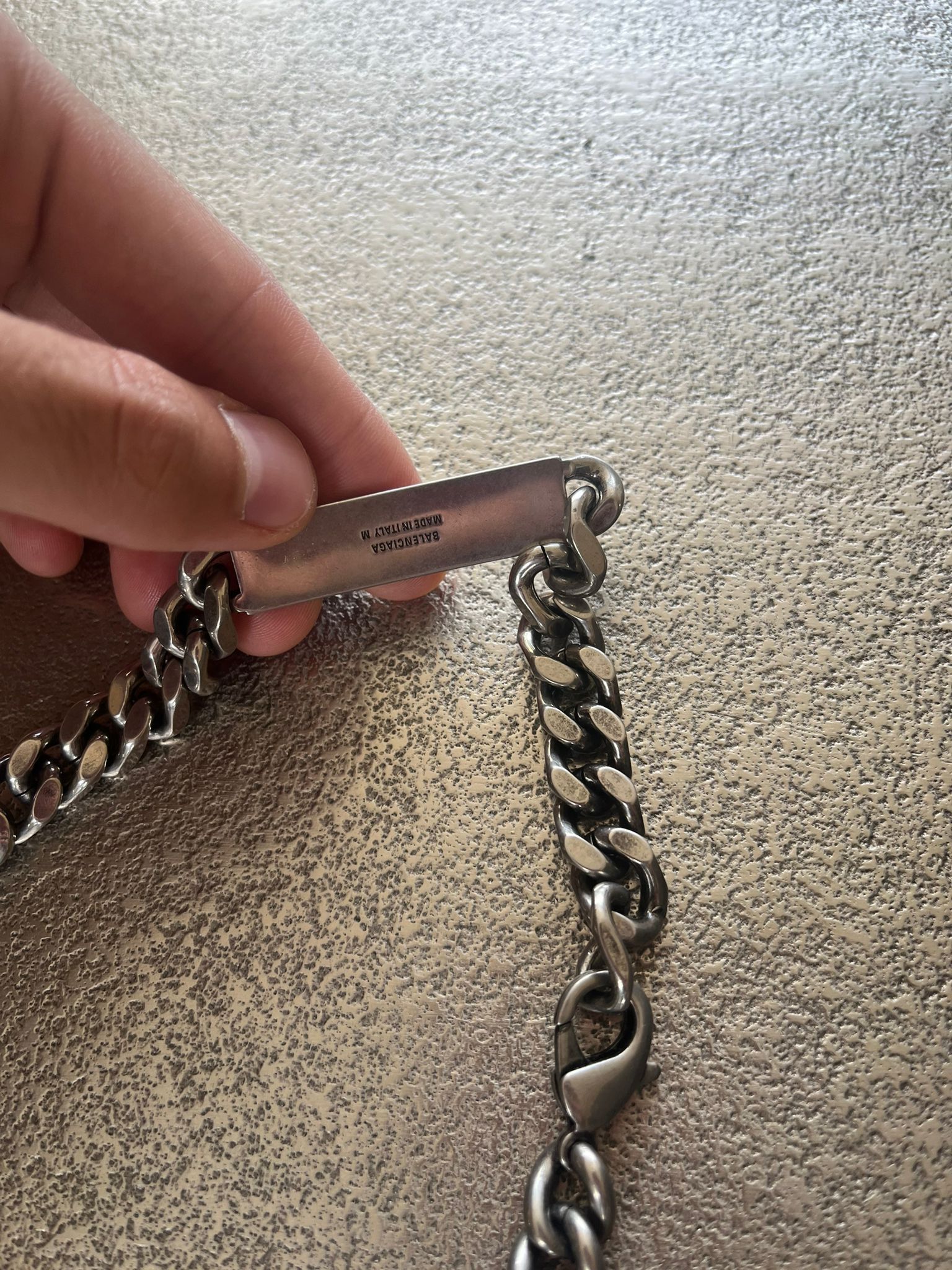 Balenciaga I ❤️ Balenciaga Necklace / I Love Balenciaga in Silver Size ONE SIZE - 10 Thumbnail