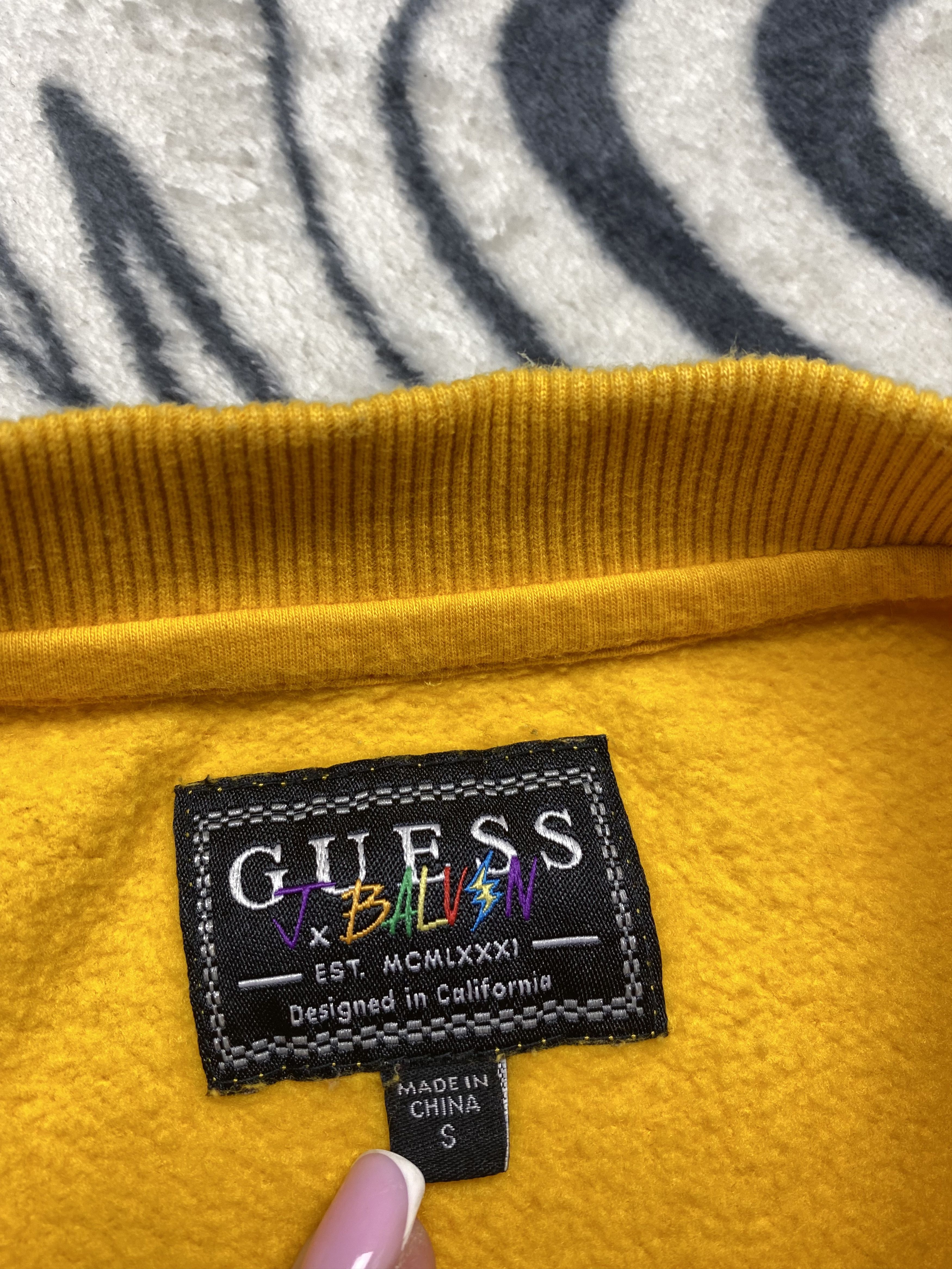 Guess × J Balvin Guess J Balvin Mens Sweatshirt Y2K Vibras Size US S / EU 44-46 / 1 - 5 Thumbnail