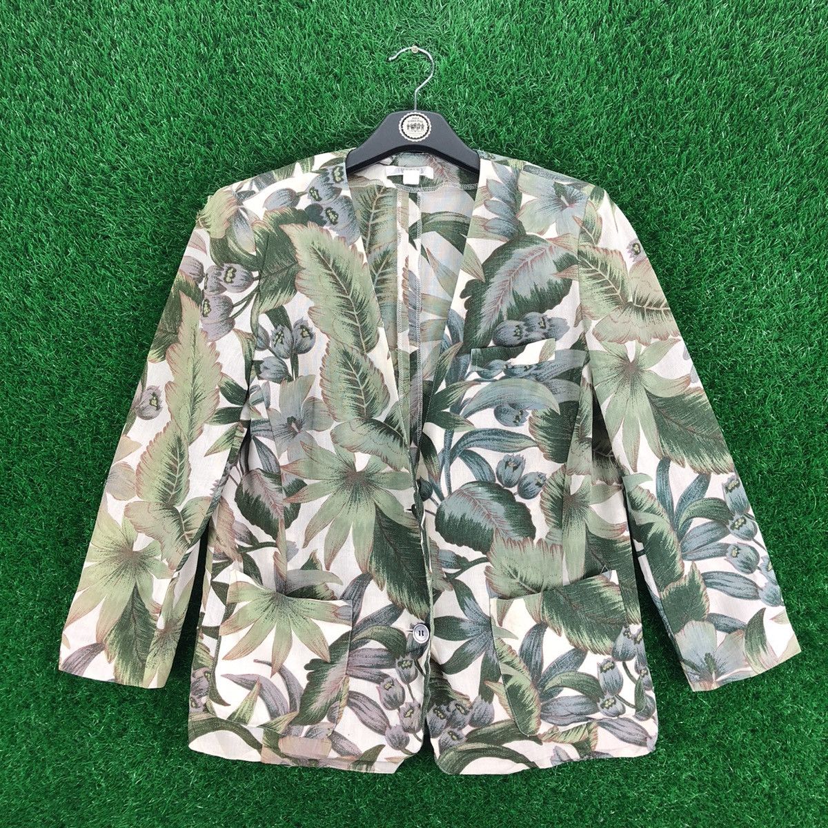 image of Batik Bay x Cardigan Vintage 80's Cardigan Coat Hawaiian Style By Imagina, Women's (Size Medium)